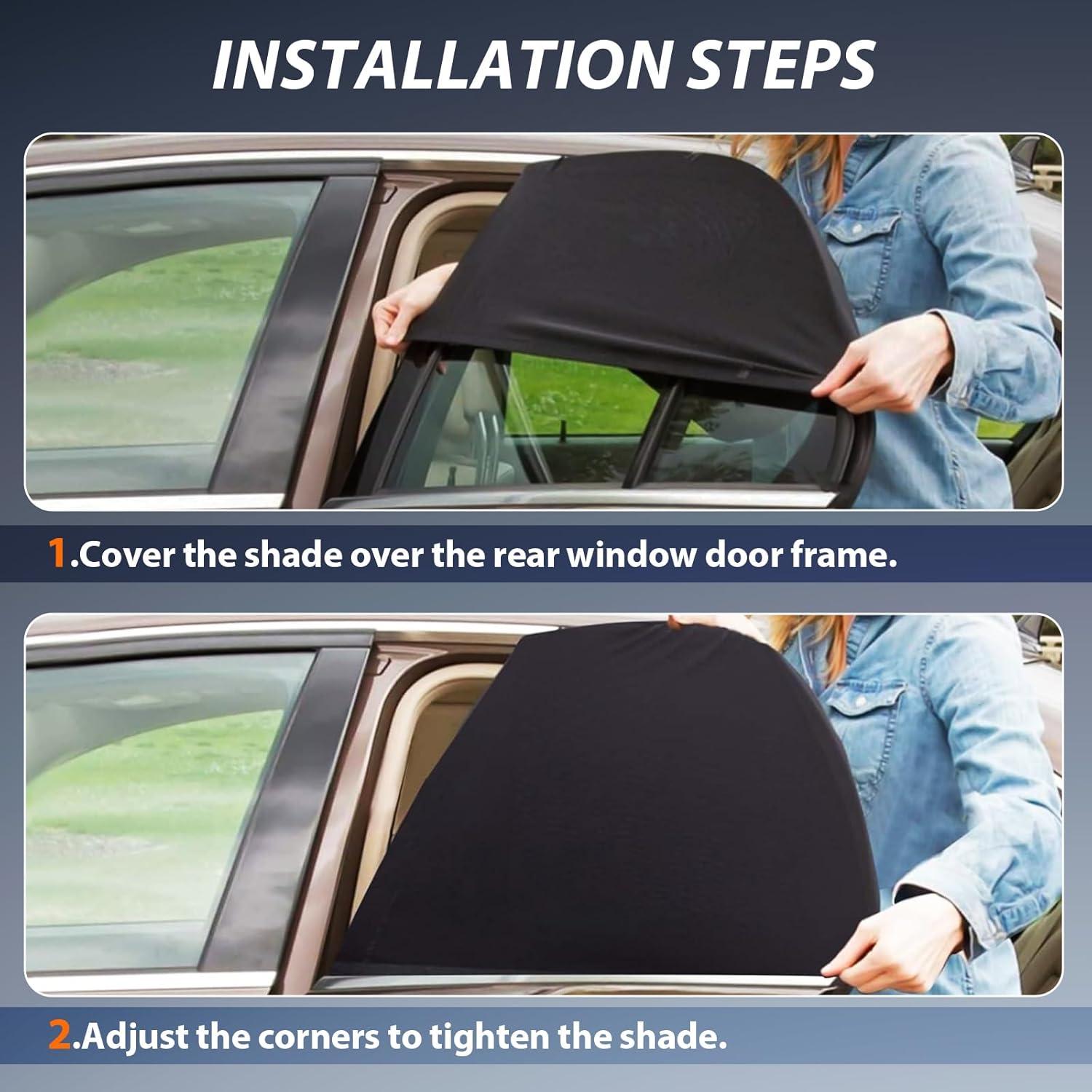 Sombrillas para Ventanas de Auto PEMOTech - Paquete de 2