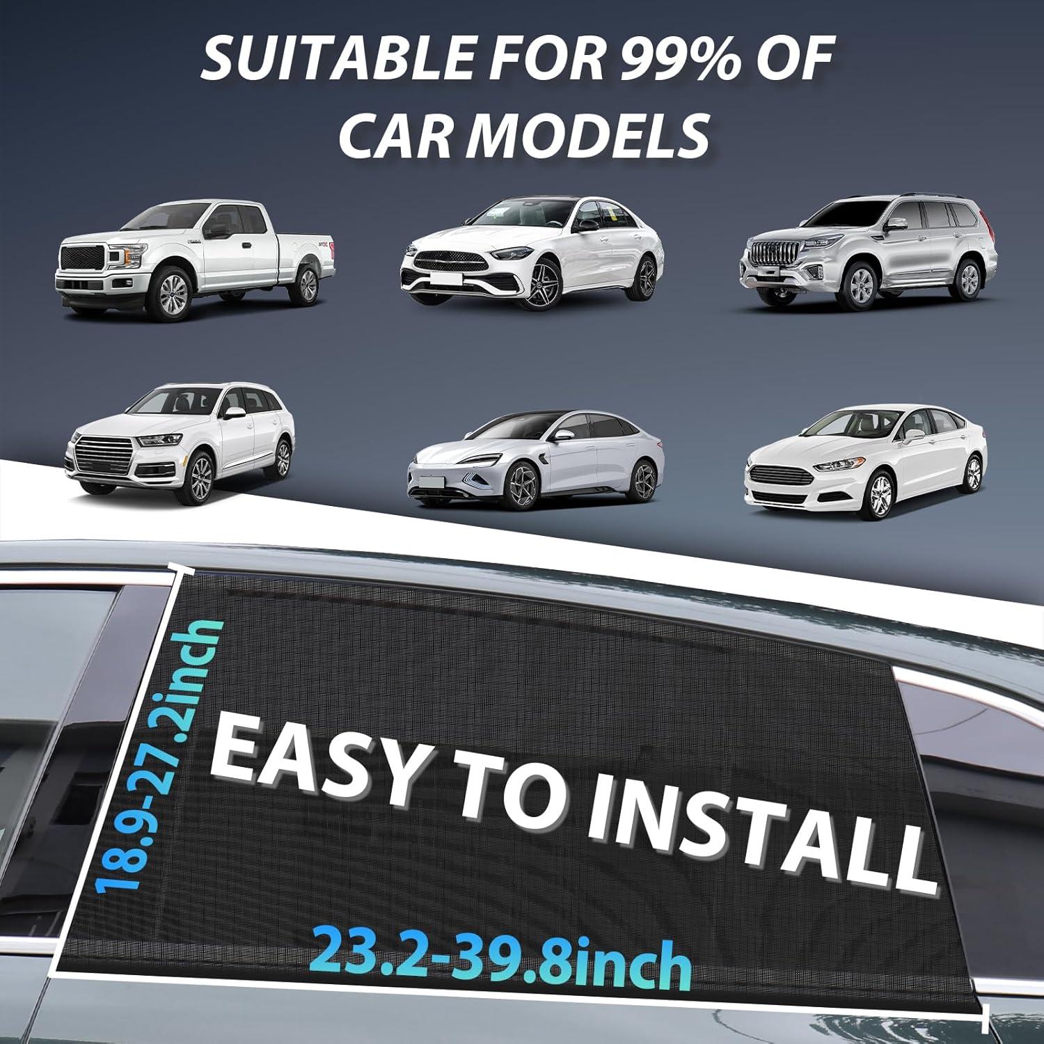 Sombrillas para Ventanas de Auto PEMOTech - Paquete de 2