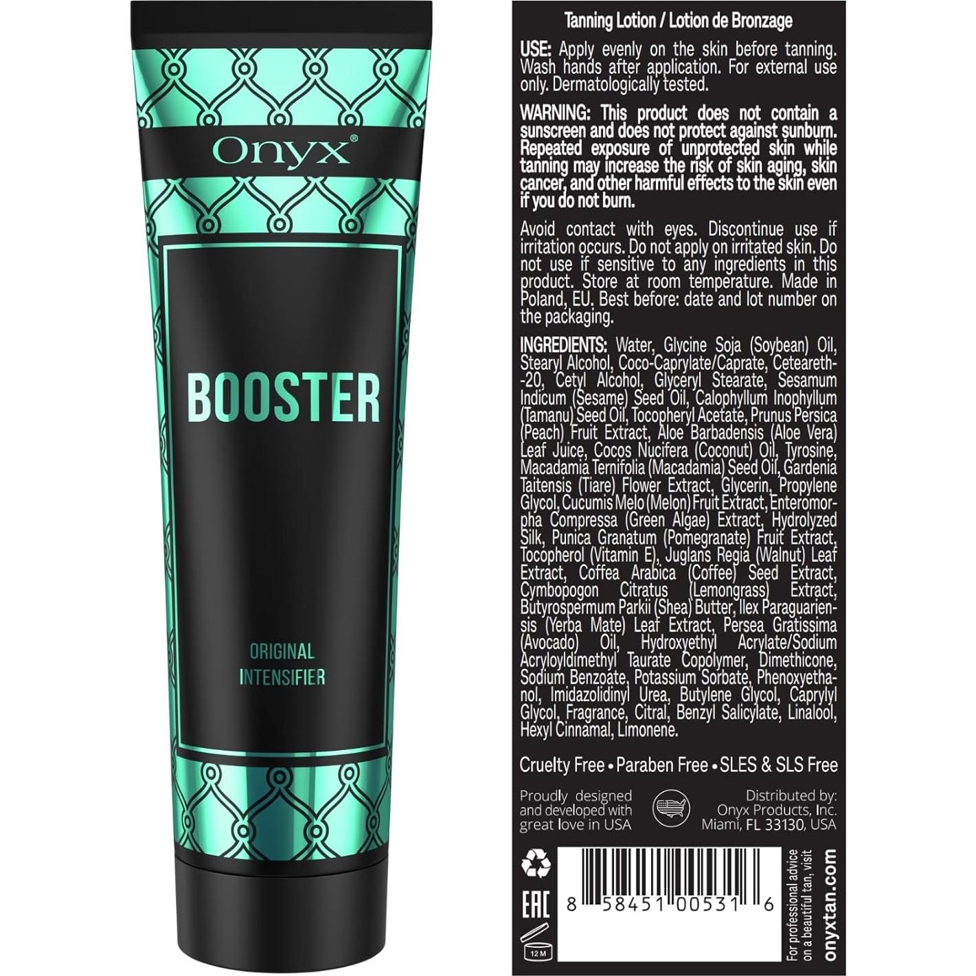 Loción Intensificadora de Bronceado Onyx Booster 150 ml - Acelerador Sin Bronceador