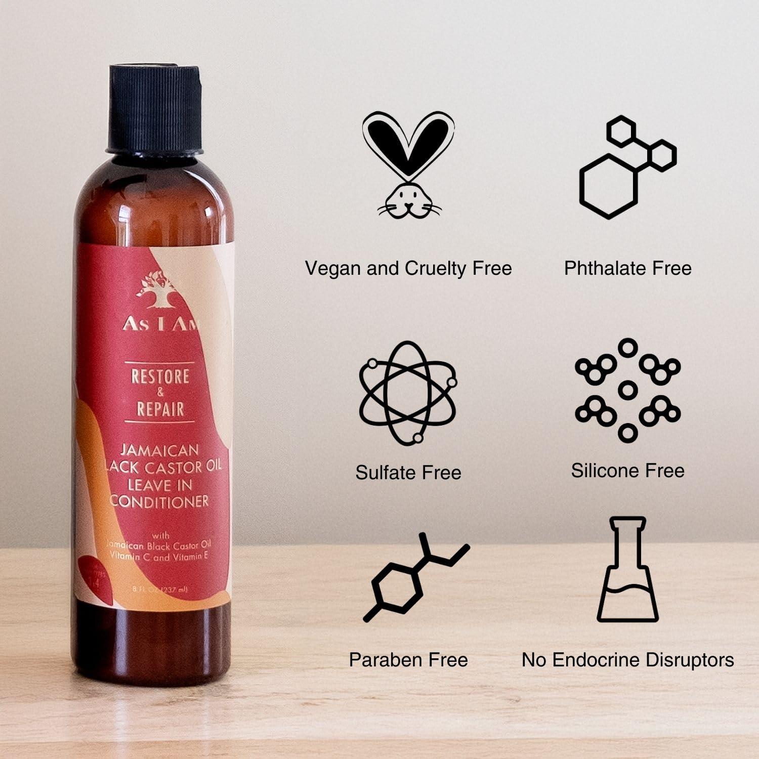 Acondicionador Sin Enjuague AS I AM JBCO 236 ml Humectante