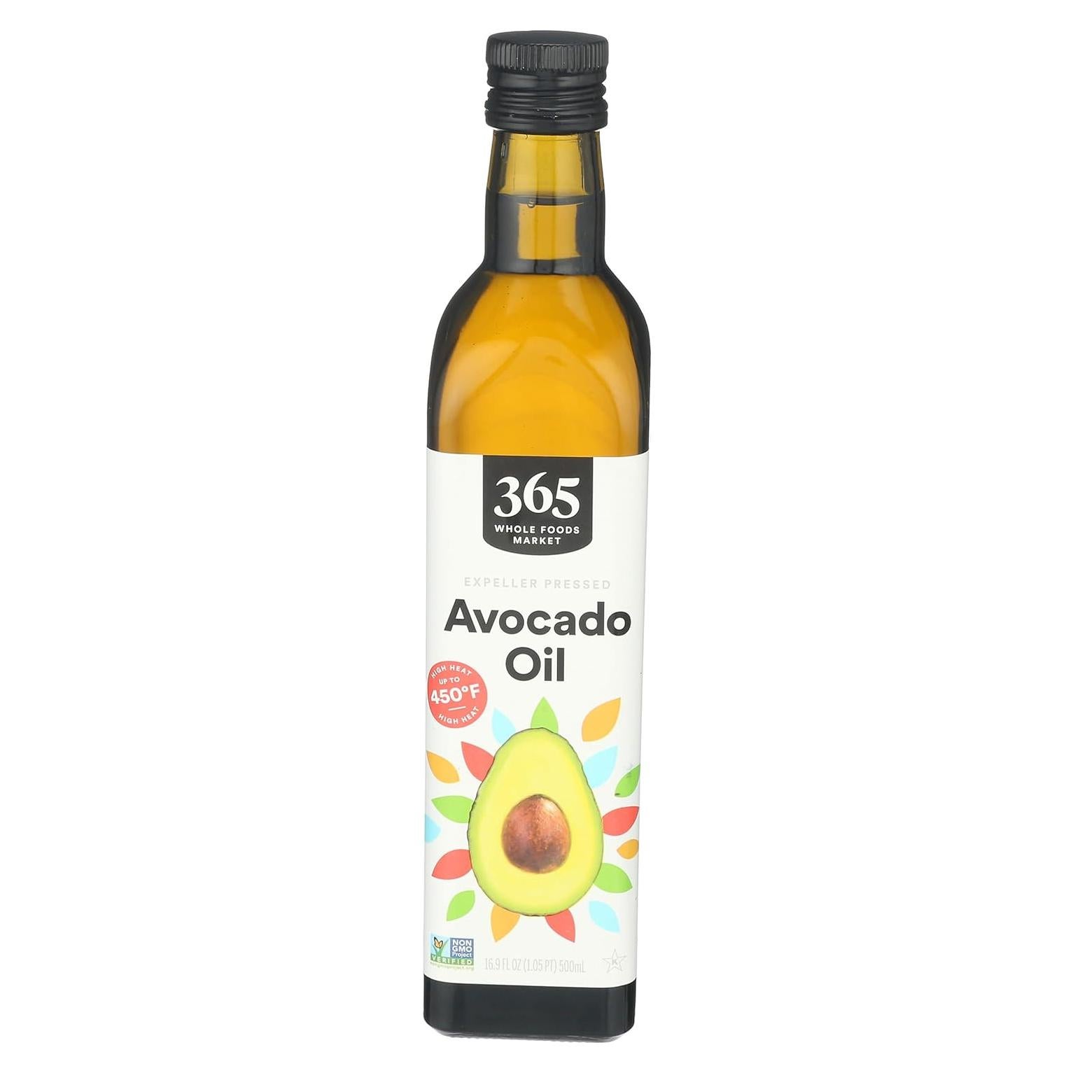 Aceite de Aguacate Orgánico 365 Whole Foods 500 ml Prensado en Frío