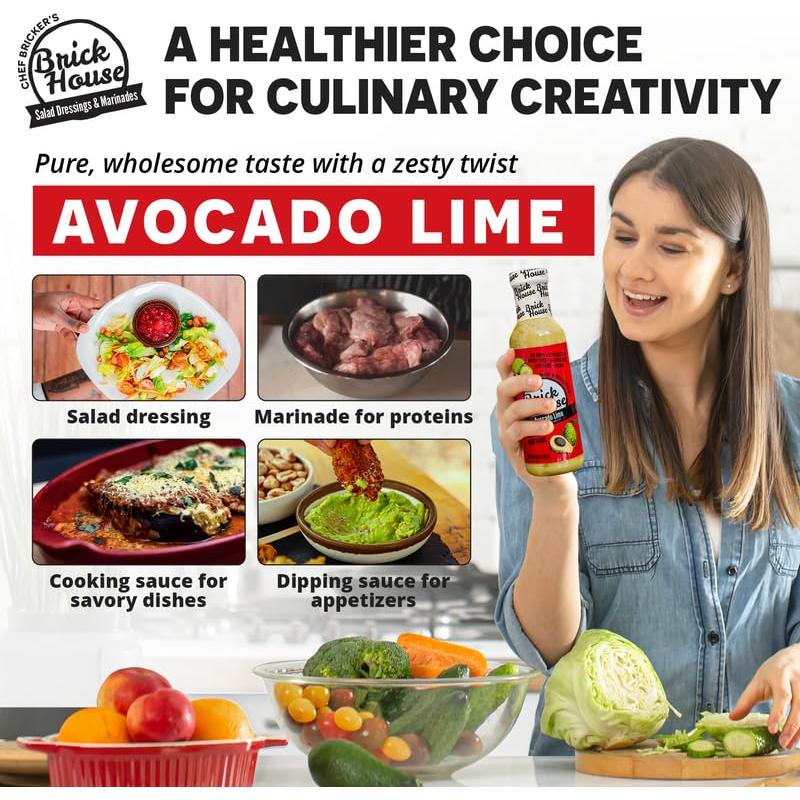 Aderezo Vegano de Aguacate Brick House 340 g Bajo en Carbohidratos