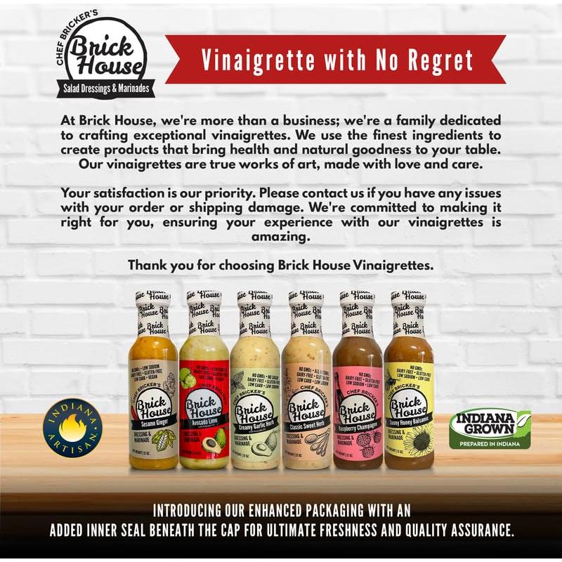 Aderezo Vegano de Aguacate Brick House 340 g Bajo en Carbohidratos