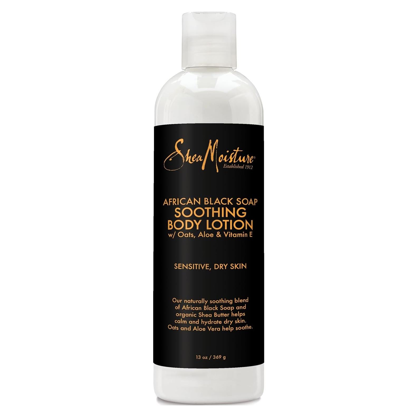 Loción Corporal Calmante SheaMoisture Jabón Negro Africano 368 g
