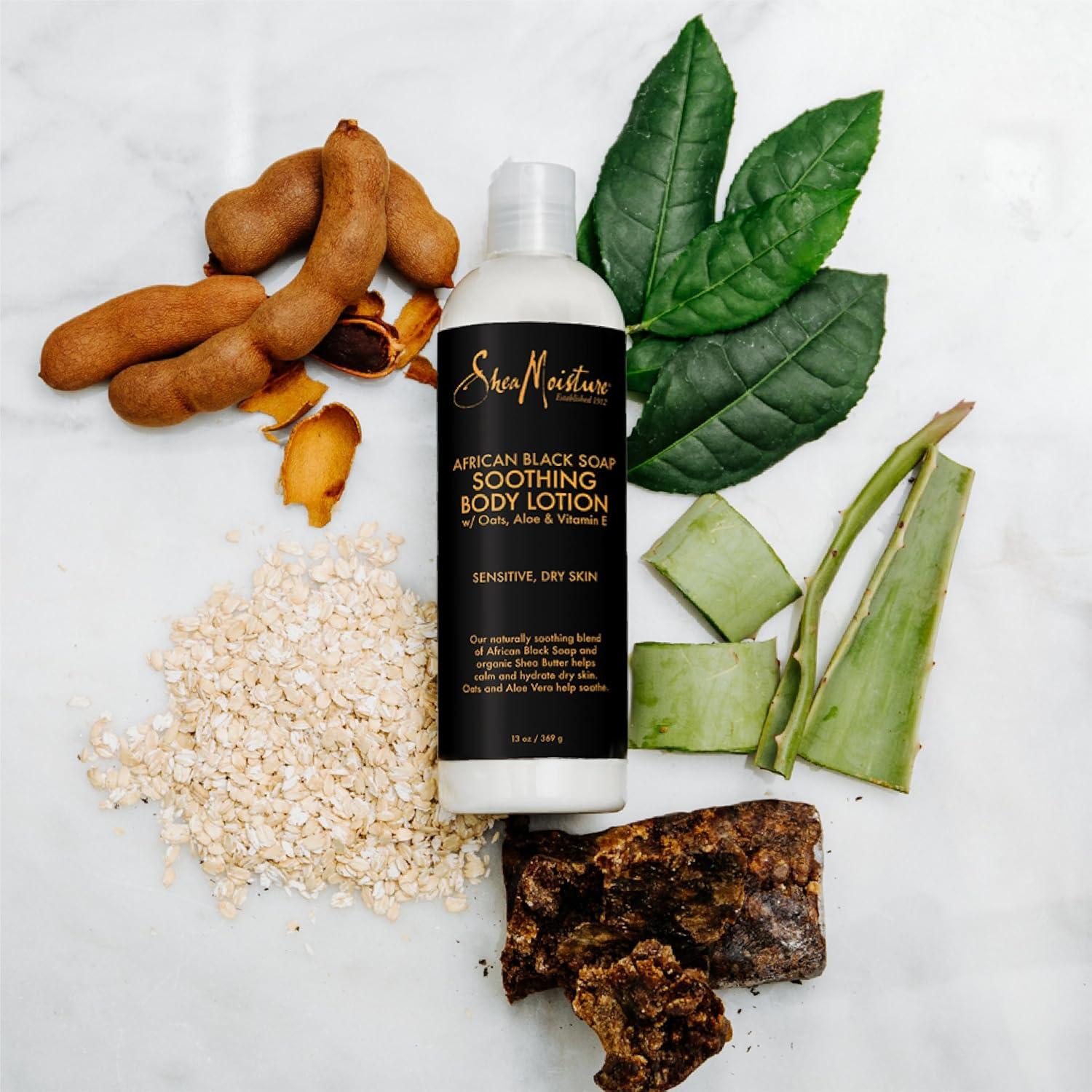 Loción Corporal Calmante SheaMoisture Jabón Negro Africano 368 g