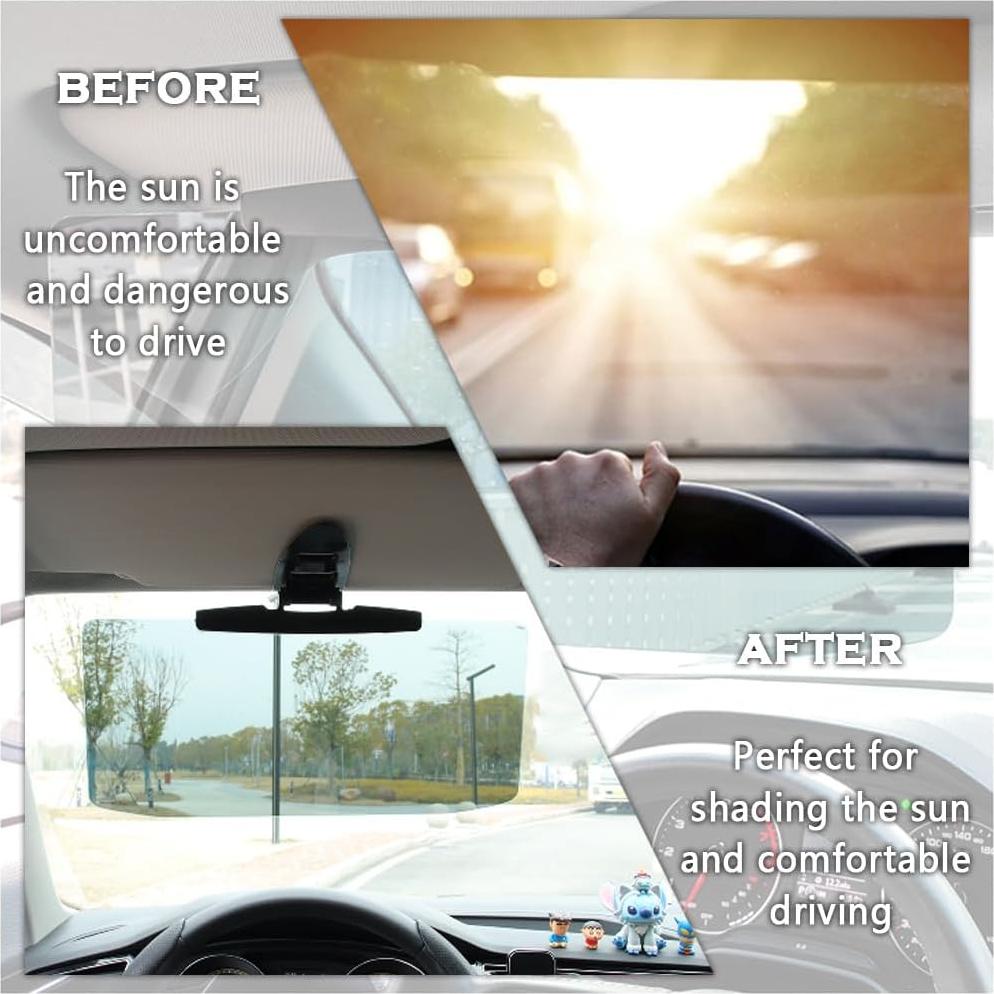 Visera Solar Antirreflejo OFBAND para Coche, 32x19 cm