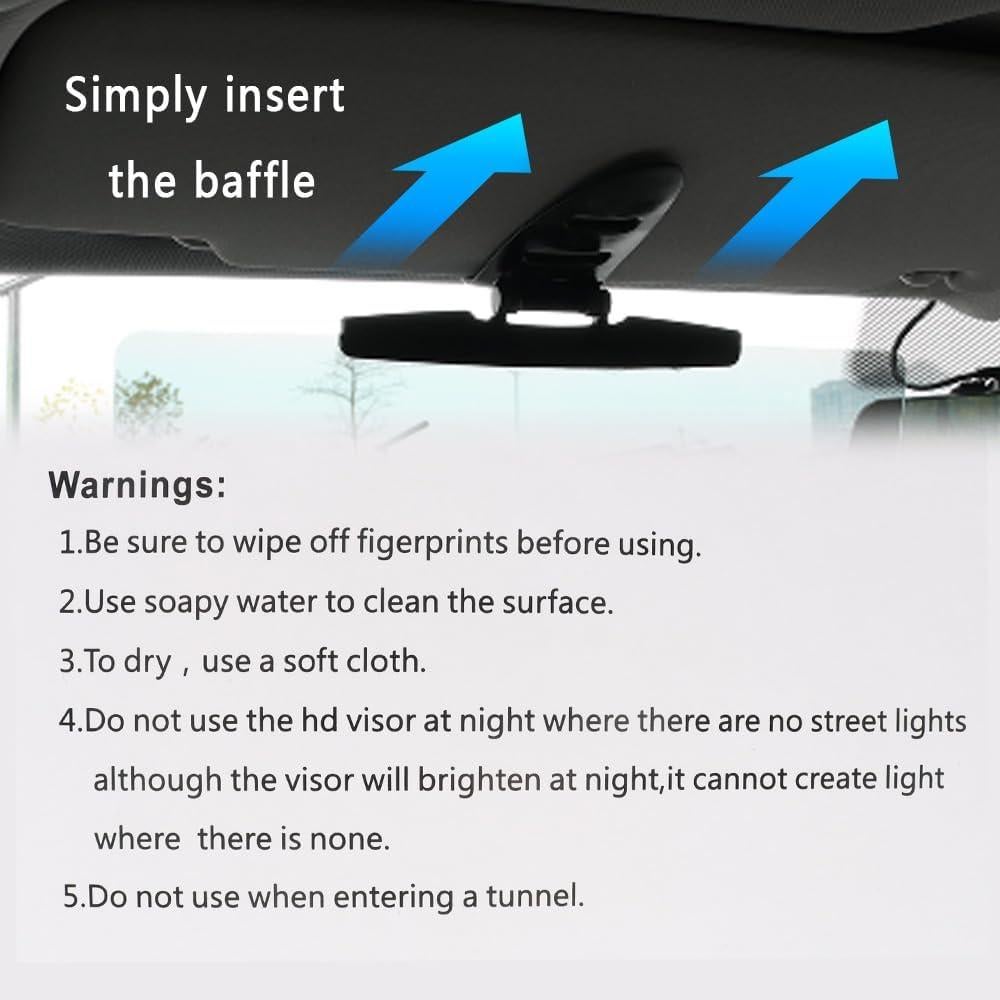Visera Solar Antirreflejo OFBAND para Coche, 32x19 cm
