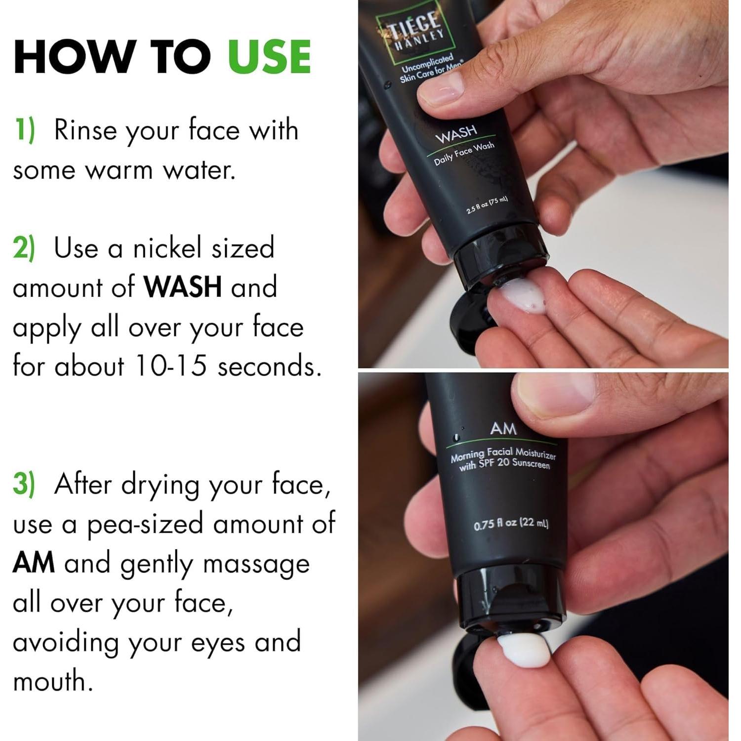 Set de Cuidado de la Piel para Hombres Tiege Hanley Bronce