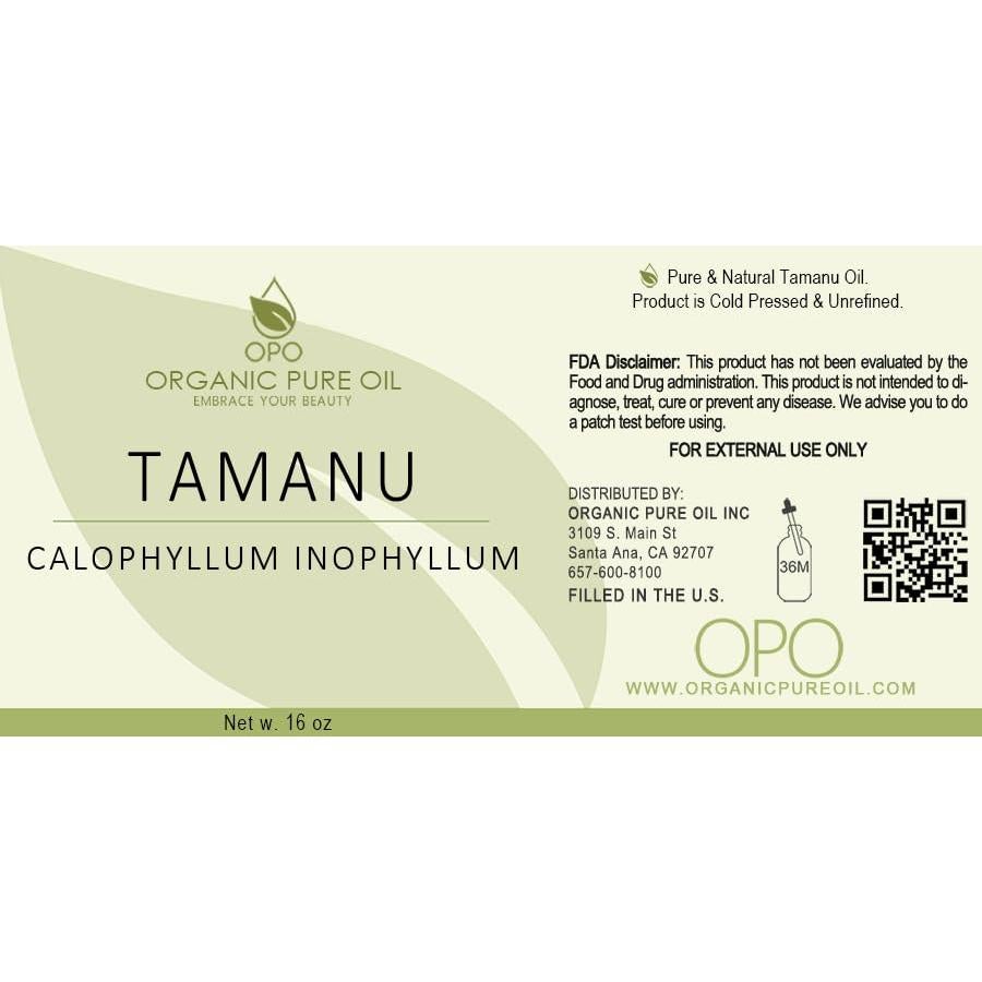 Aceite de Tamanu Puro Orgánico 473 ml - Hidratante para Piel y Cabello