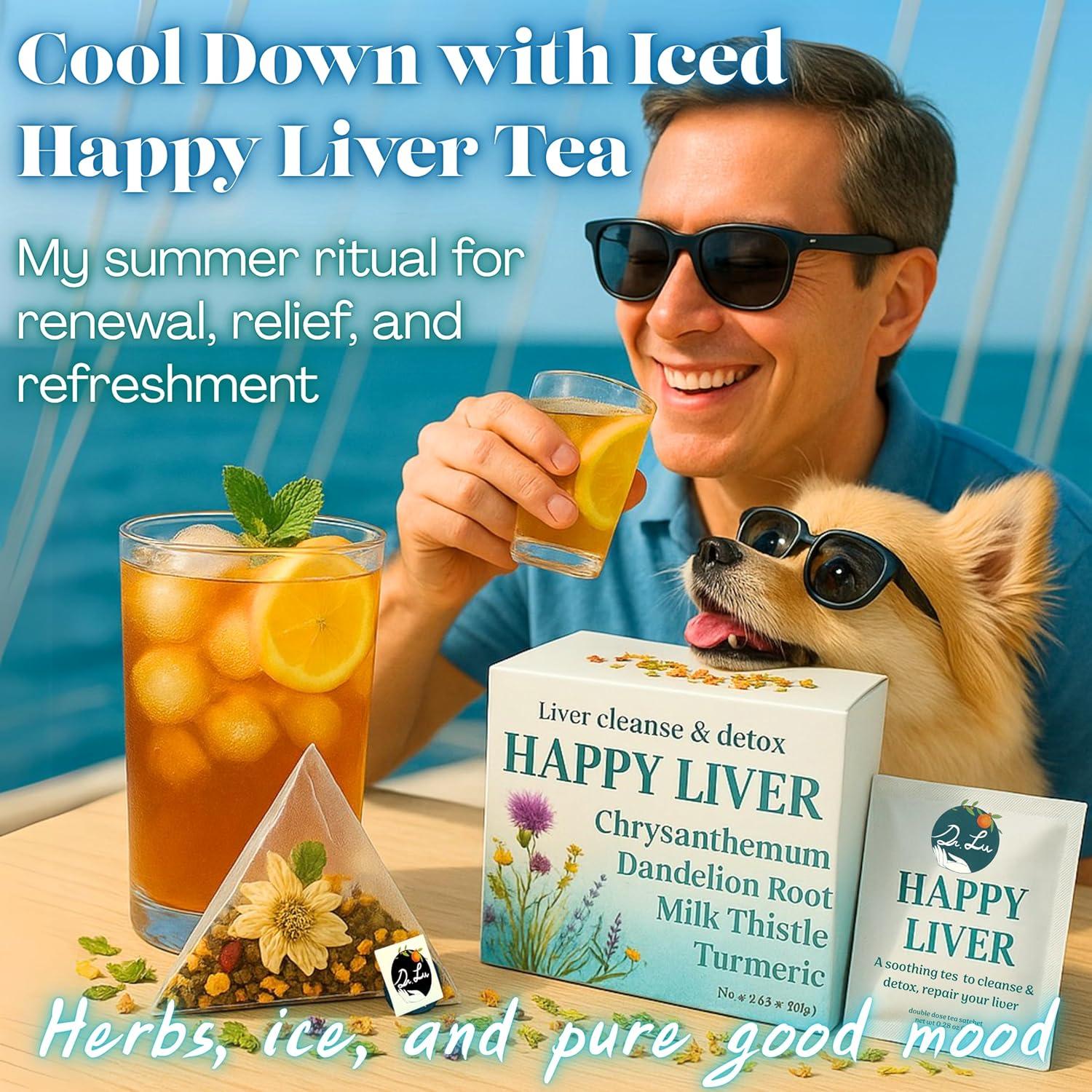 Té Feliz del Hígado Dr. Lu | 100% Natural | 11 Sabores