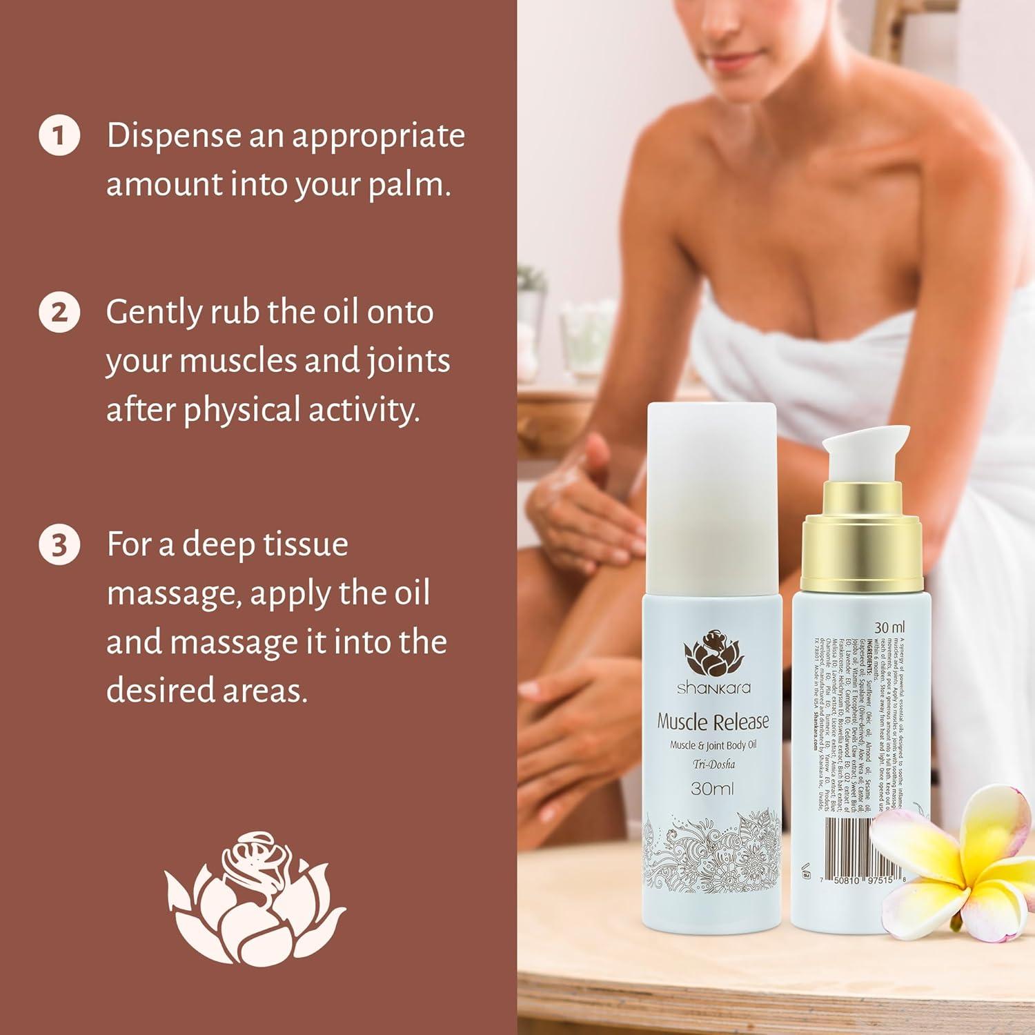 Aceite de Masaje Corporal Shankara 30ml - Alivio Muscular con Lavanda