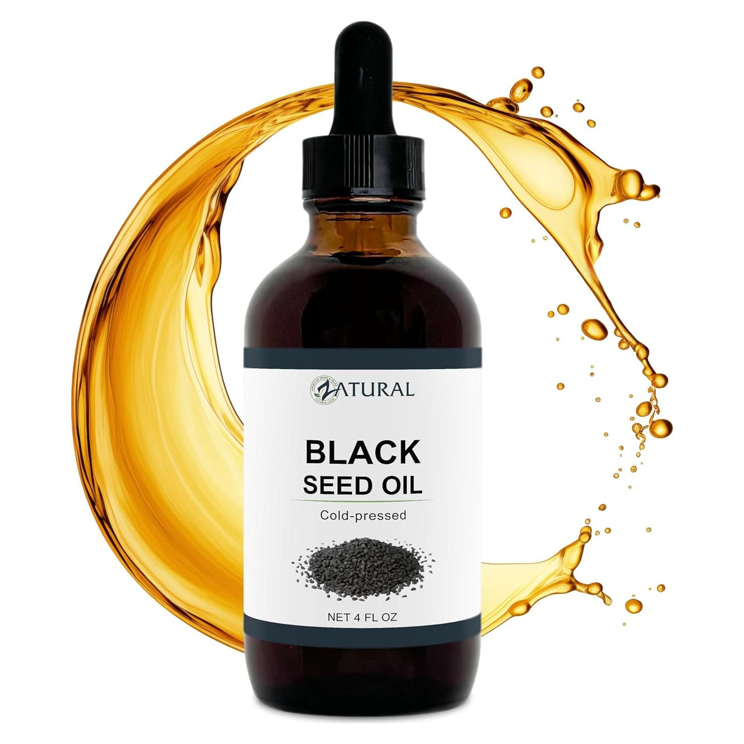 Aceite de Semilla Negra Zatural 118.29 ml Prensado en Frío