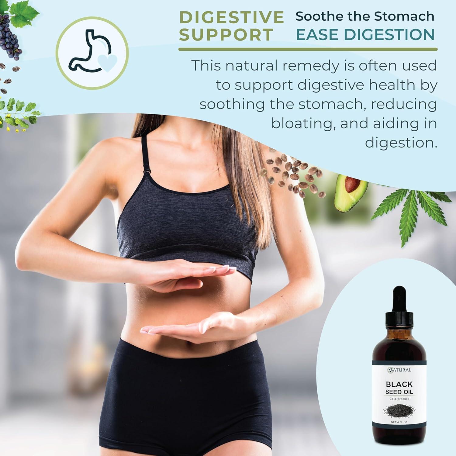 Aceite de Semilla Negra Zatural 118.29 ml Prensado en Frío