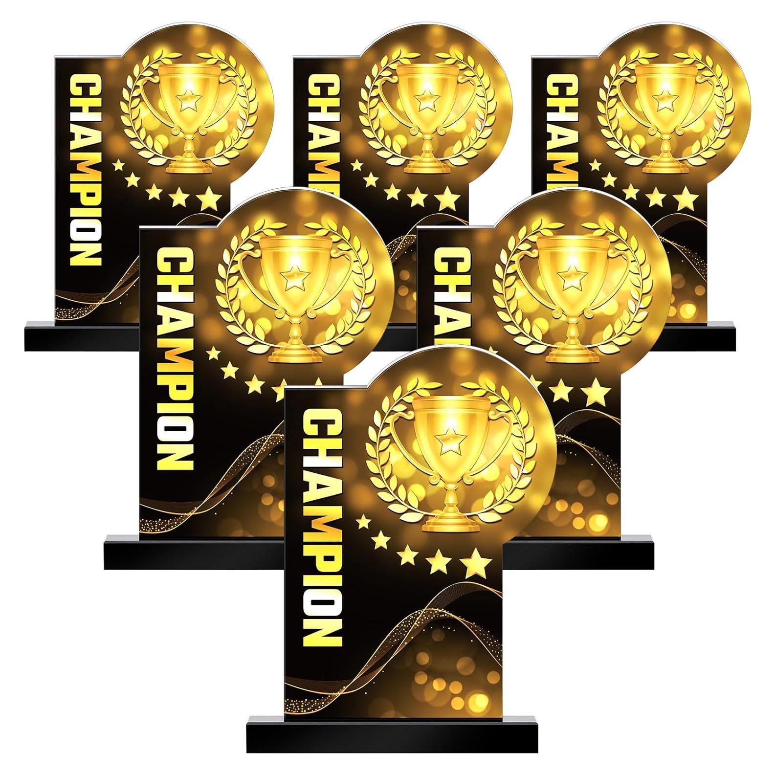 Trofeo Campeón MVP Acrílico 6 Piezas 15.5 cm Loetere