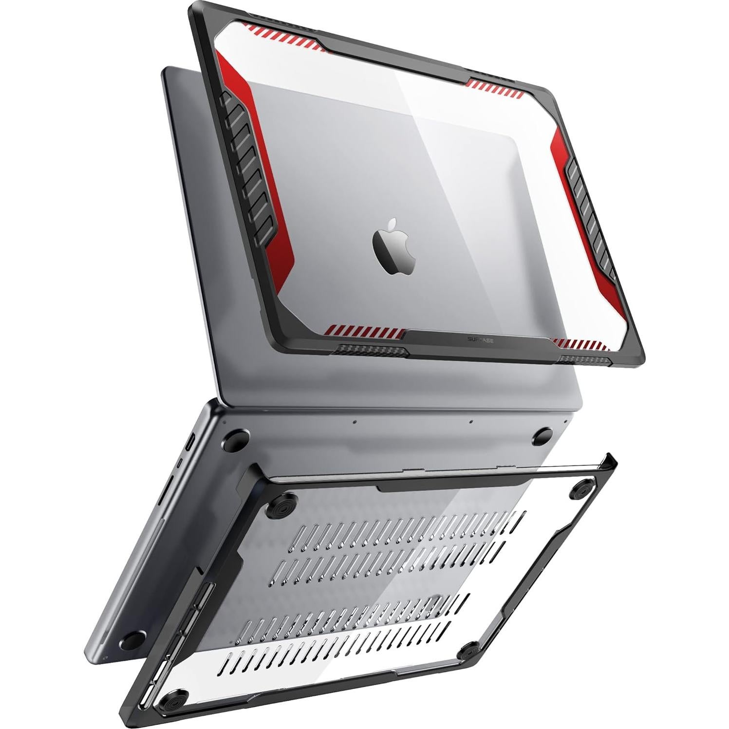 SUPCASE Funda para MacBook Pro 14" 2021-2024 Rojo