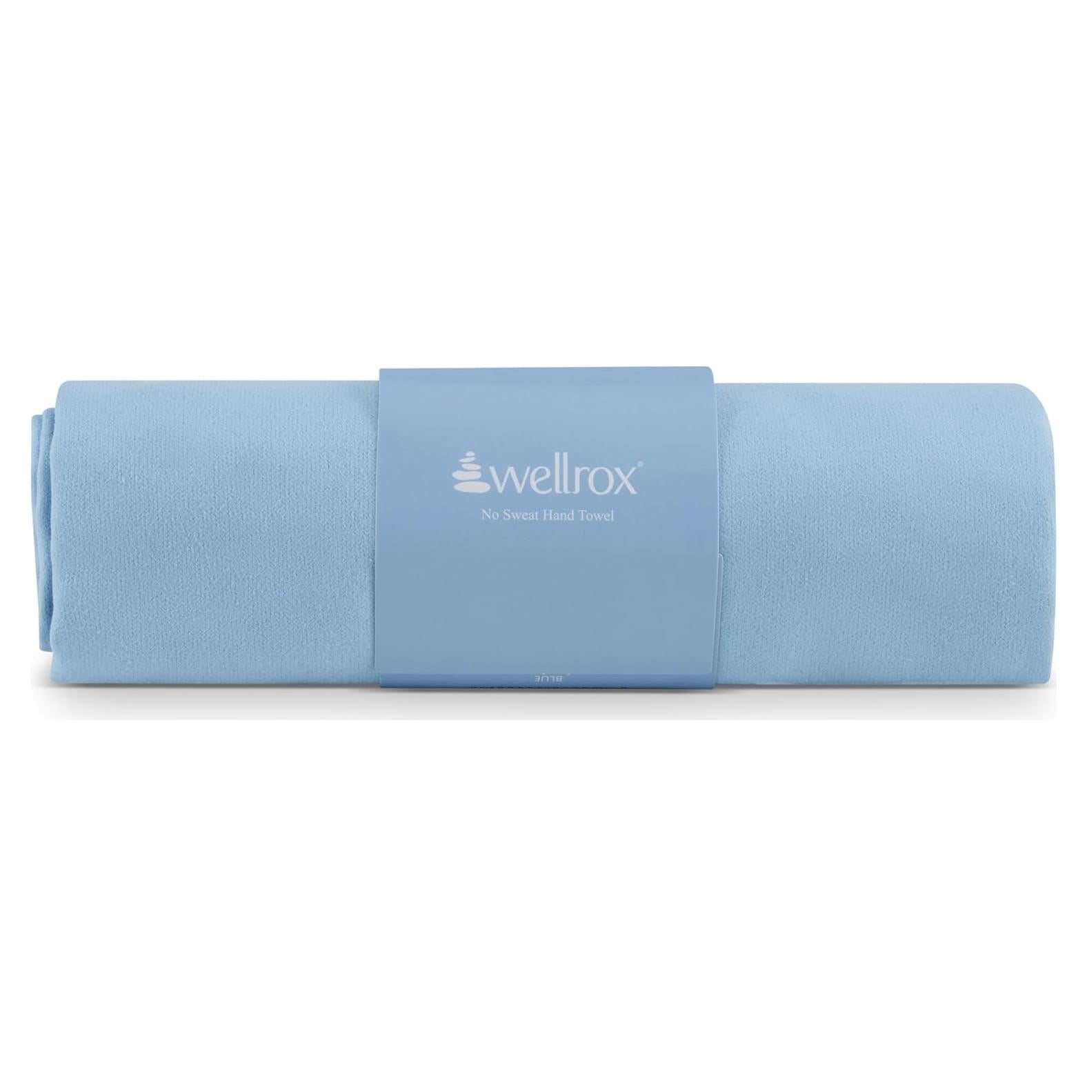 Toalla de Mano de Microfibra WellRox - Antideslizante, Secado Rápido, 67x41 cm, Azul