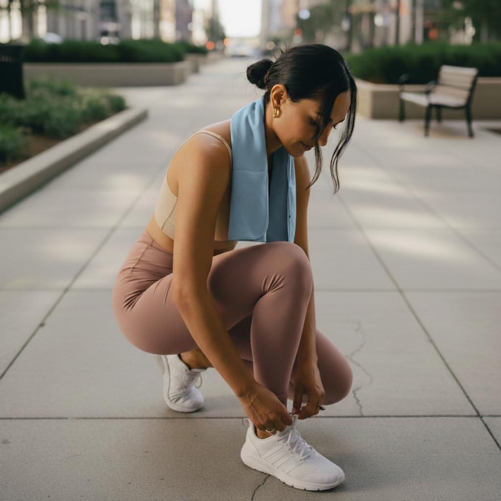 Toalla de Mano de Microfibra WellRox - Antideslizante, Secado Rápido, 67x41 cm, Azul