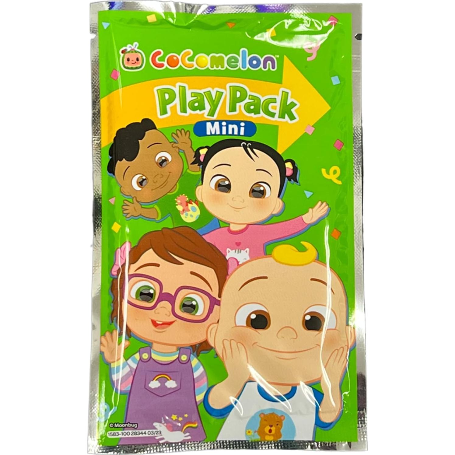 Paquete de Juego Cocomelon - 10 Mini Paquetes con Libro y Crayones