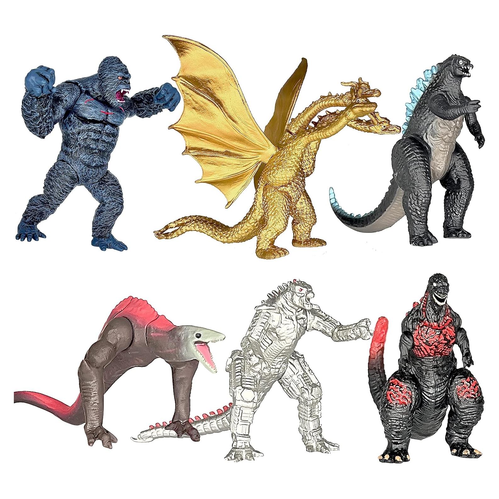 Conjunto de 6 Figuras de Acción Godzilla vs Kong - TwCare
