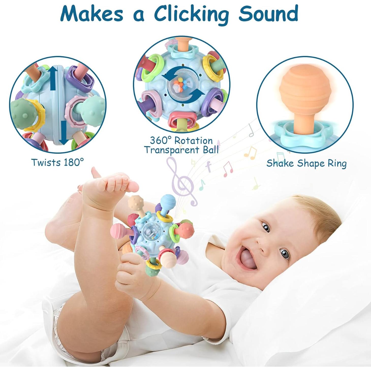 Juguete de Dentición y Sonajero YIDI-004 para Bebés