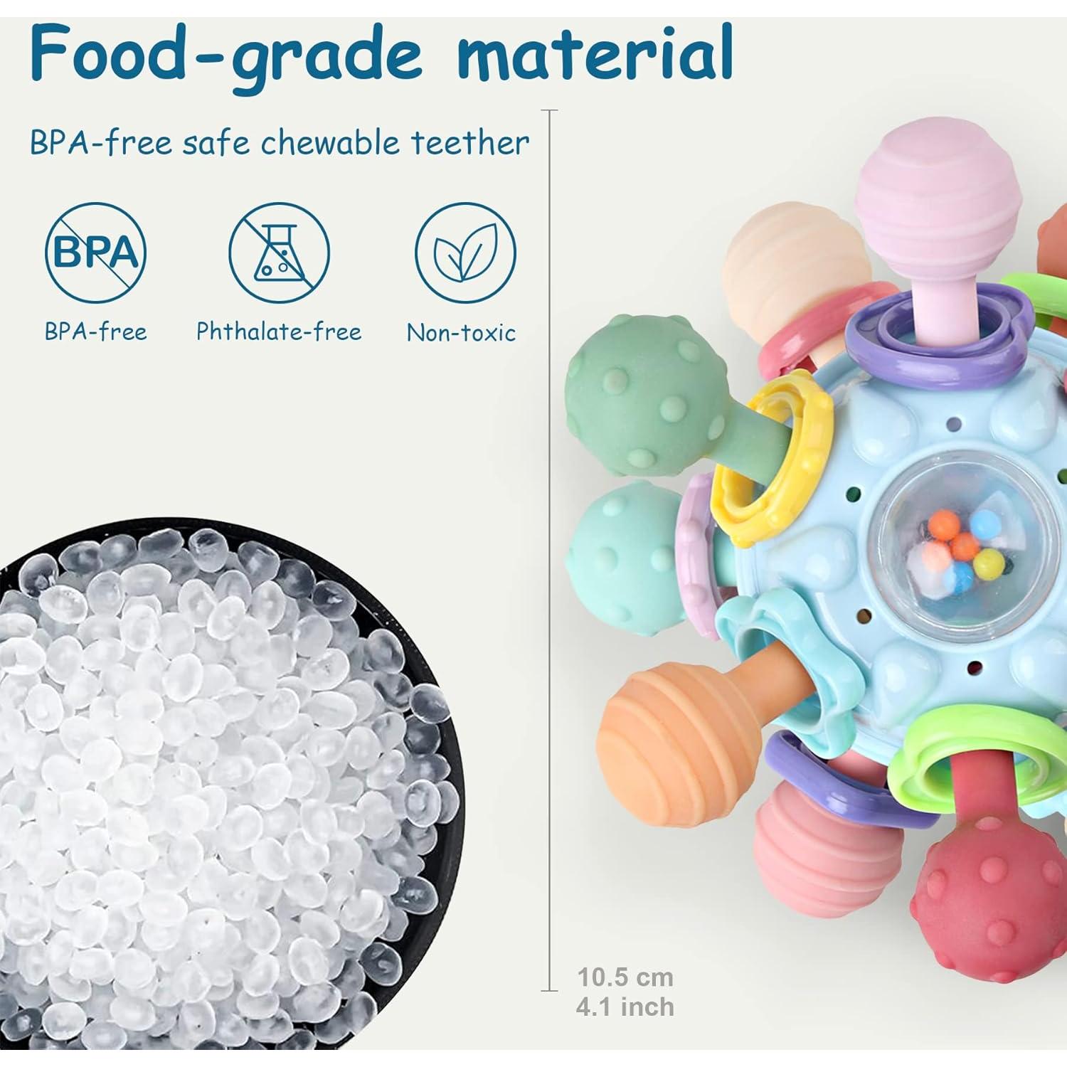 Juguete de Dentición y Sonajero YIDI-004 para Bebés