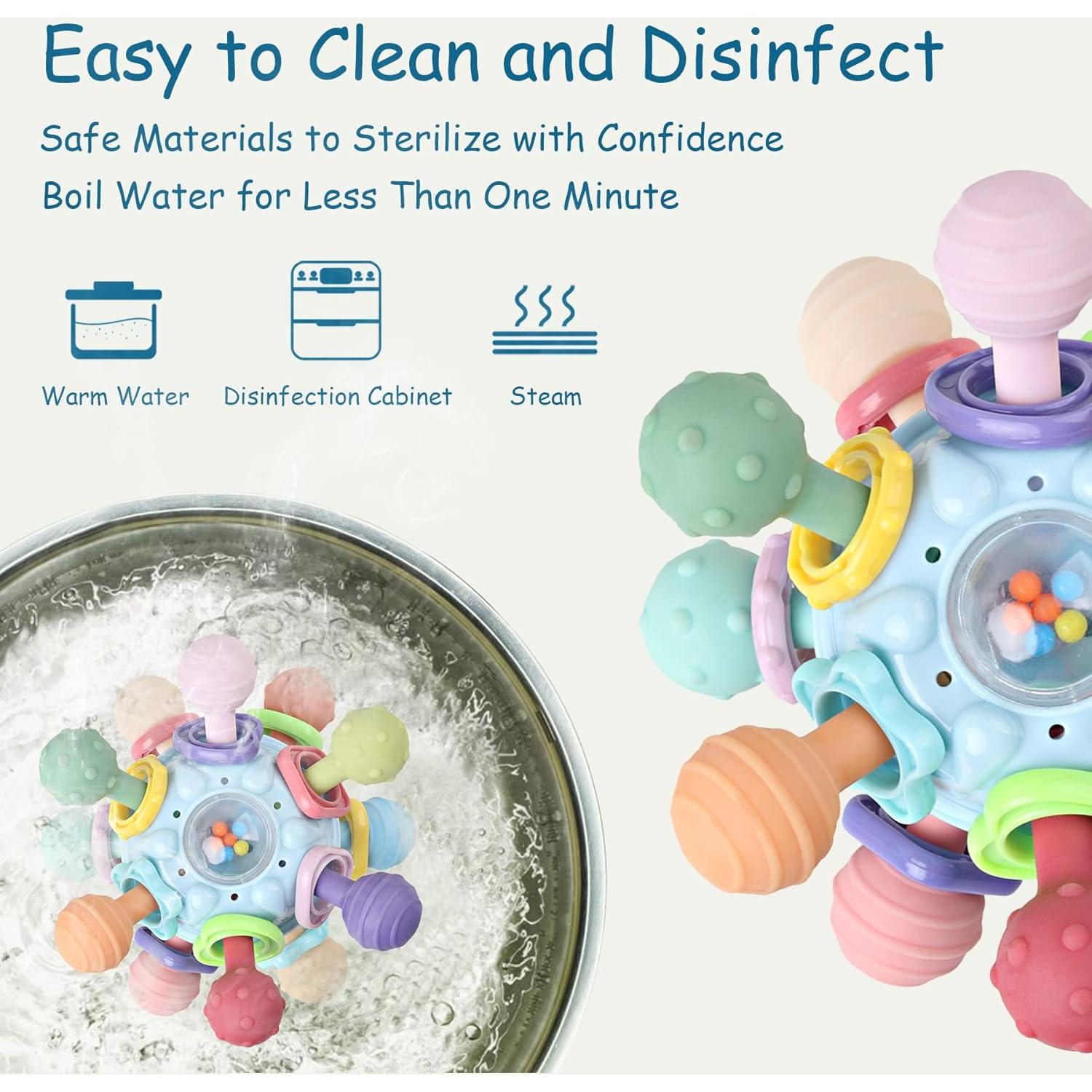 Juguete de Dentición y Sonajero YIDI-004 para Bebés