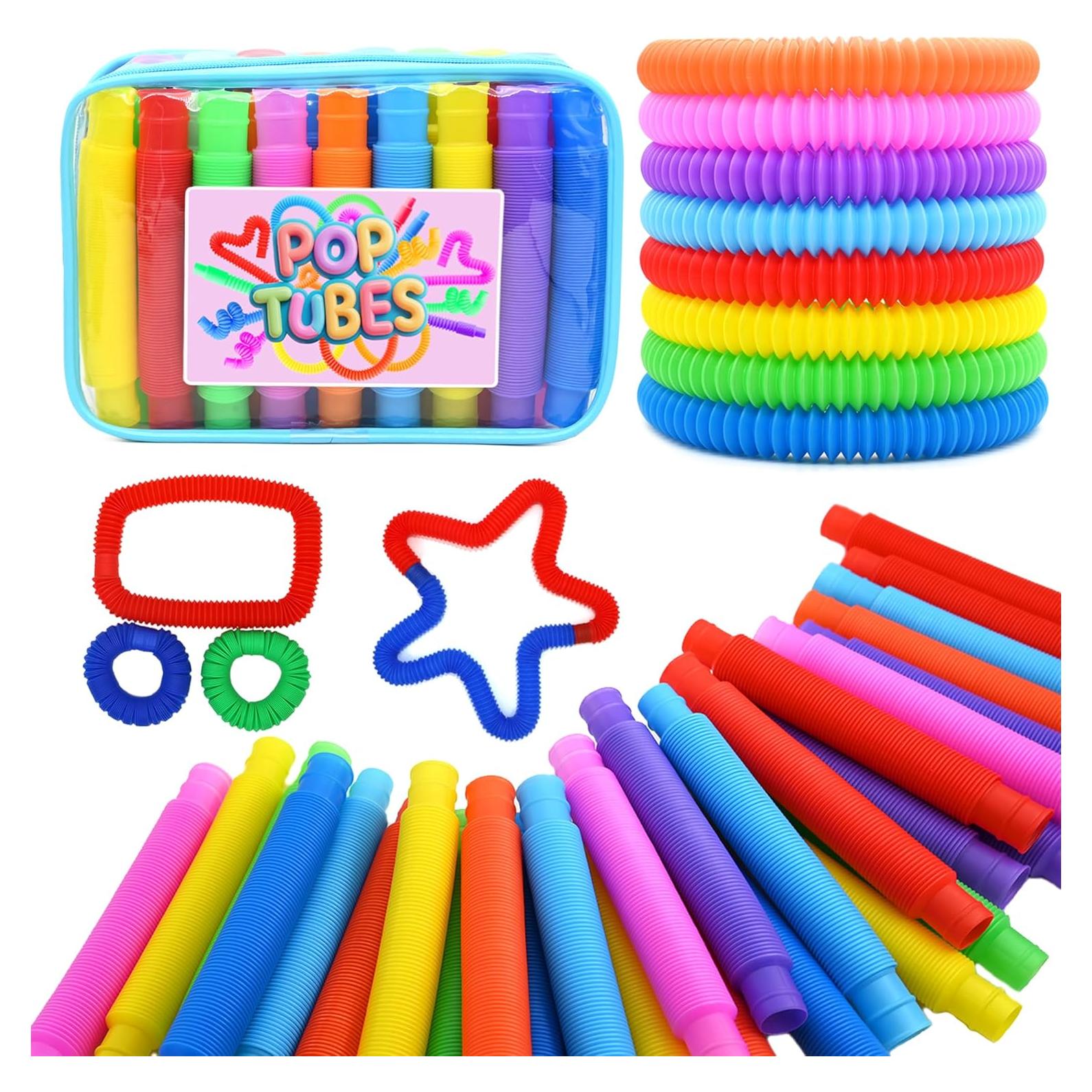 Tuberías Pop Sensory - 30 Juguetes Antiestrés Multicolores