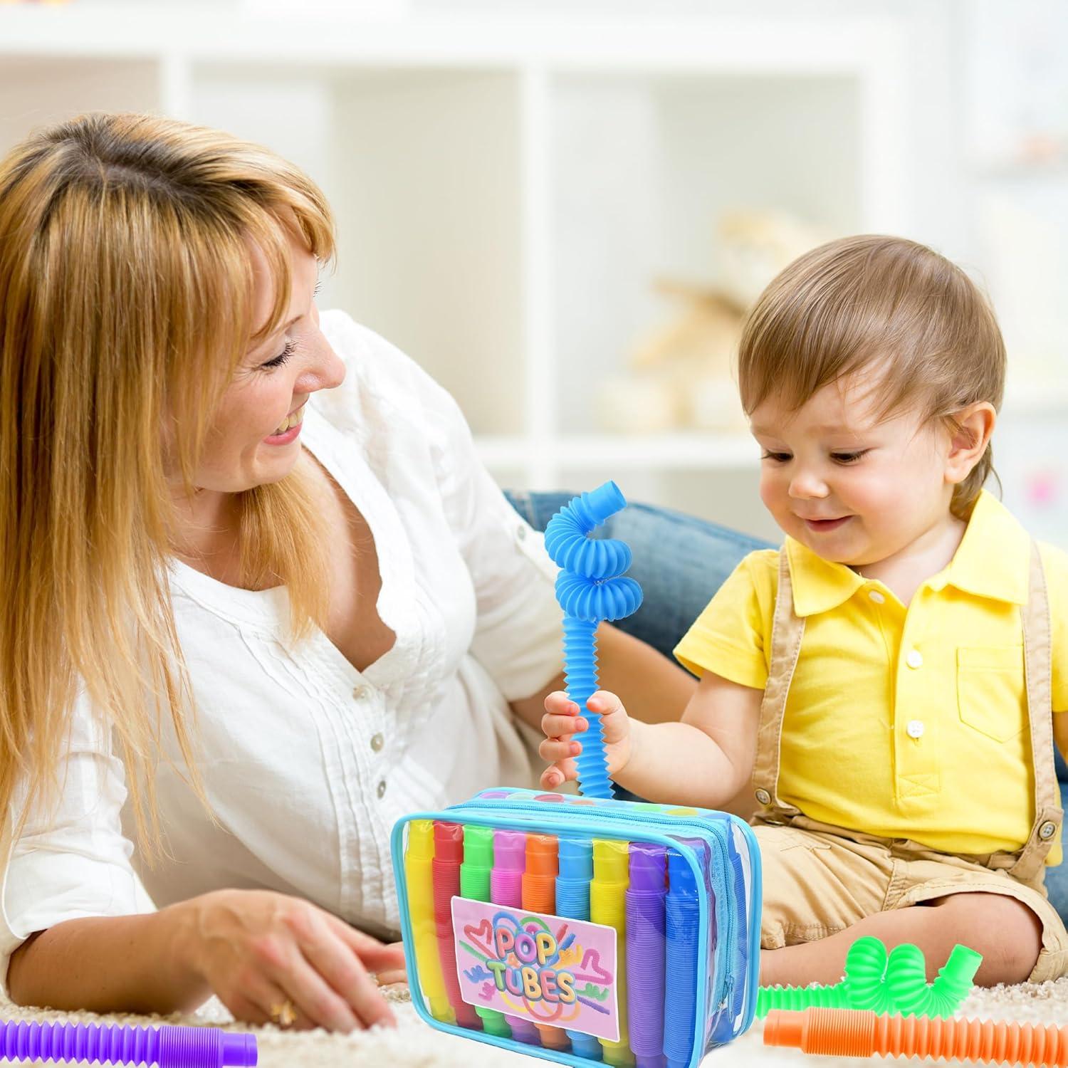 Tuberías Pop Sensory - 30 Juguetes Antiestrés Multicolores