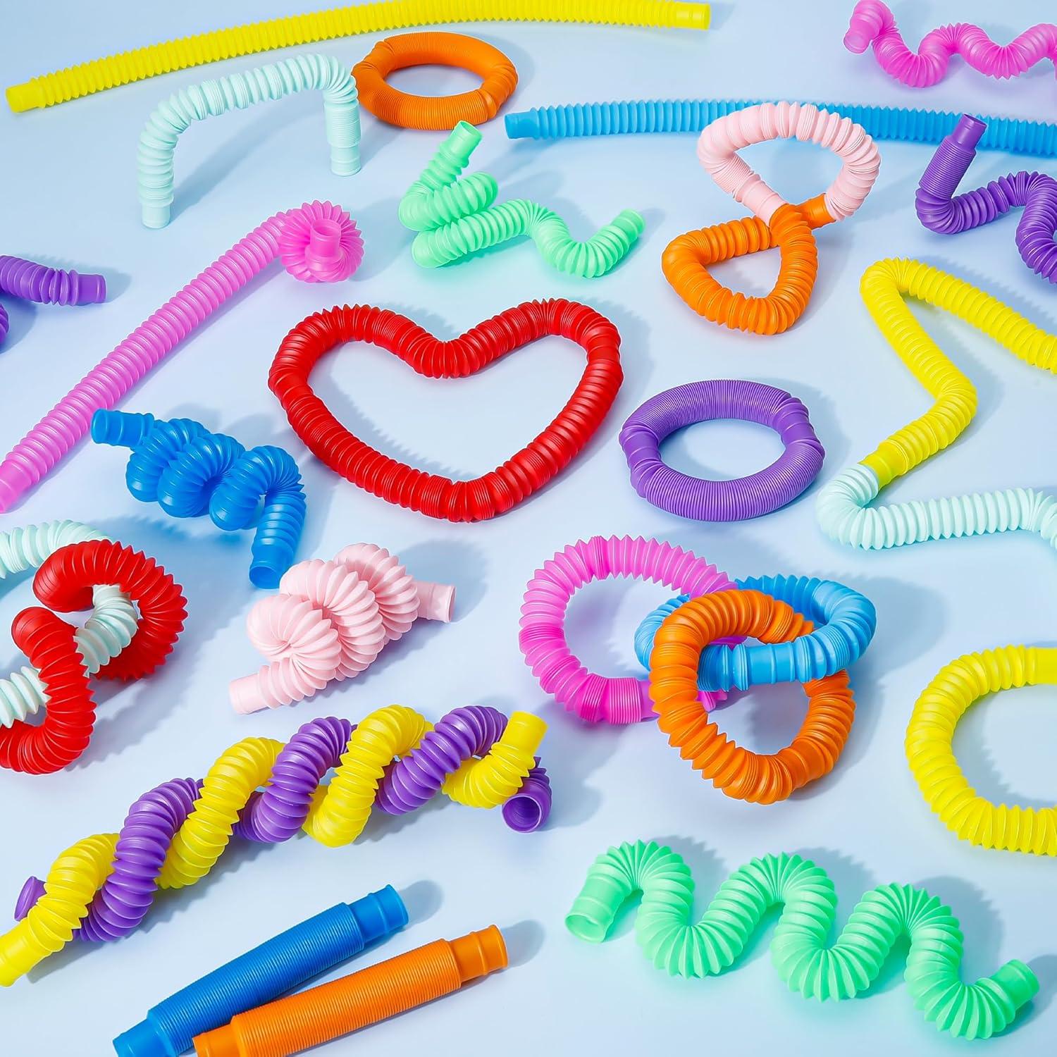 Tuberías Pop Sensory - 30 Juguetes Antiestrés Multicolores