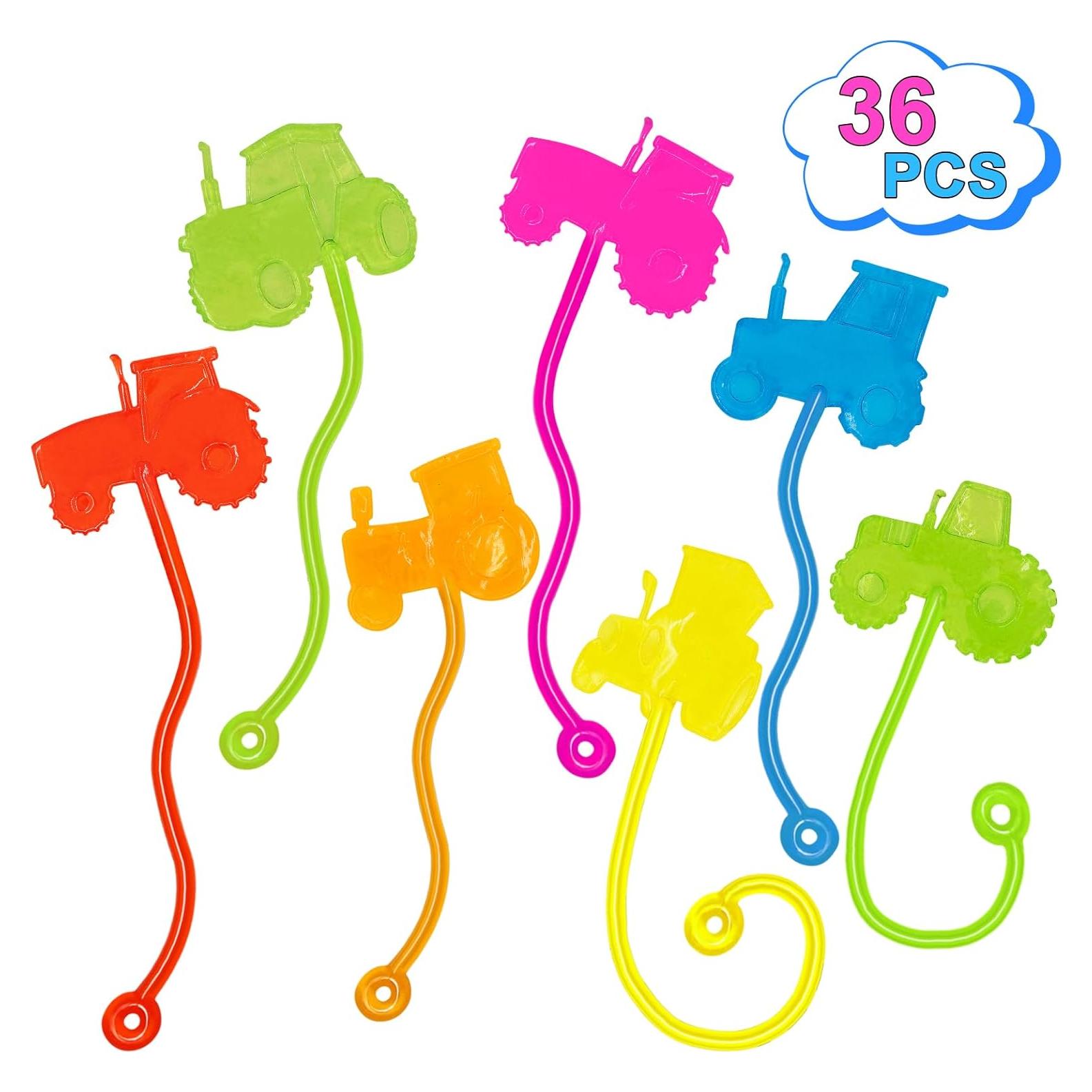 Manos Pegajosas Genuvi 36 PCS Carro de Tractor para Niños