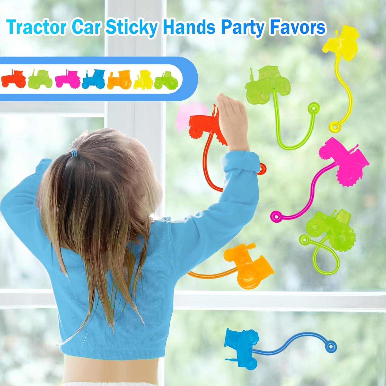 Manos Pegajosas Genuvi 36 PCS Carro de Tractor para Niños