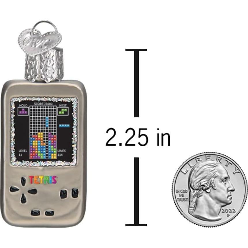 Adorno de Vidrio Soplado Mini Tetris Old World Christmas