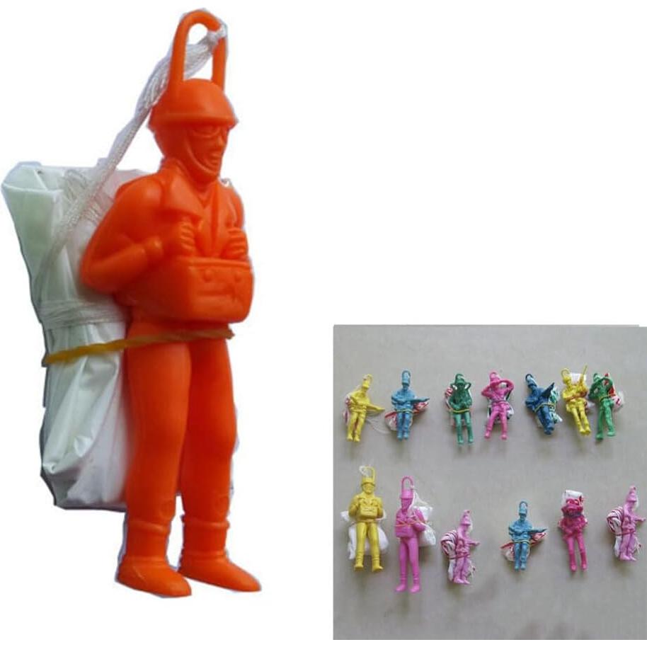 24 Juguetes Paracaídas Imitación Real Ibasenice para Niños