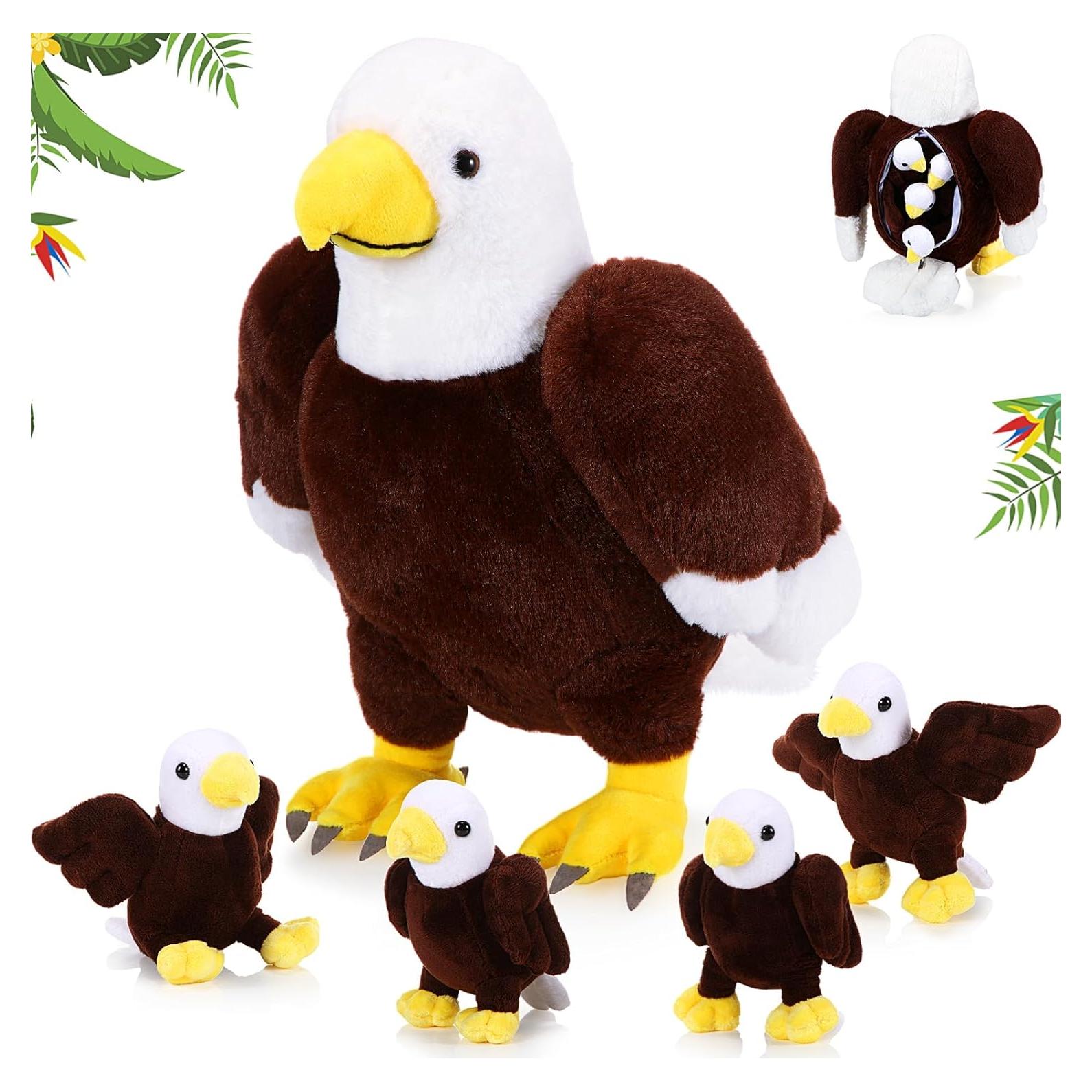 Peluche Águila Lenwen 5 Piezas 35 cm y 13 cm para Niños