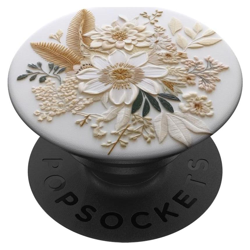 PopSockets Adhesivo PopGrip Patrón Floral Beige