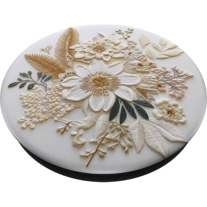 PopSockets Adhesivo PopGrip Patrón Floral Beige
