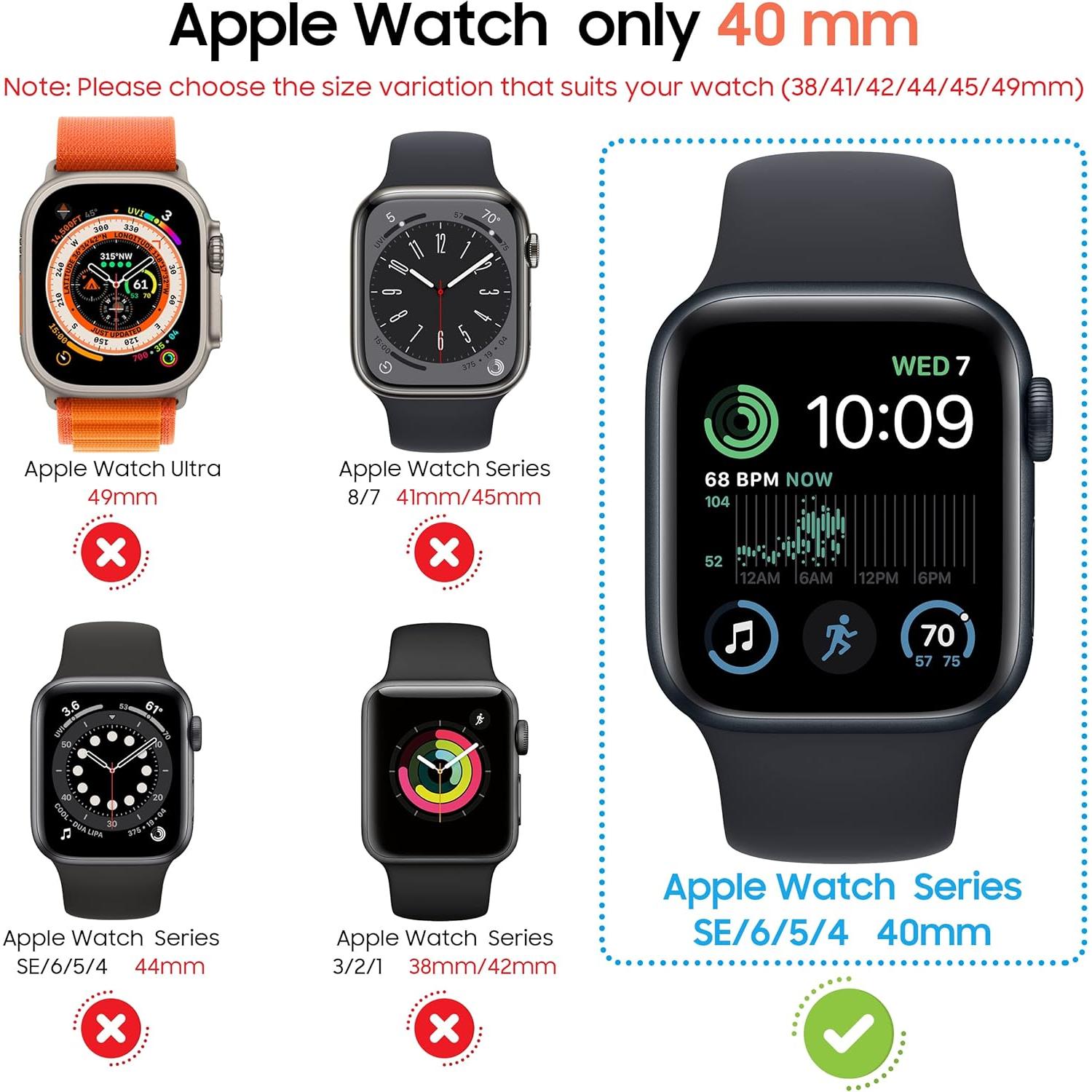 Protector de Pantalla Suoman para Apple Watch 40mm - Vidrio Templado