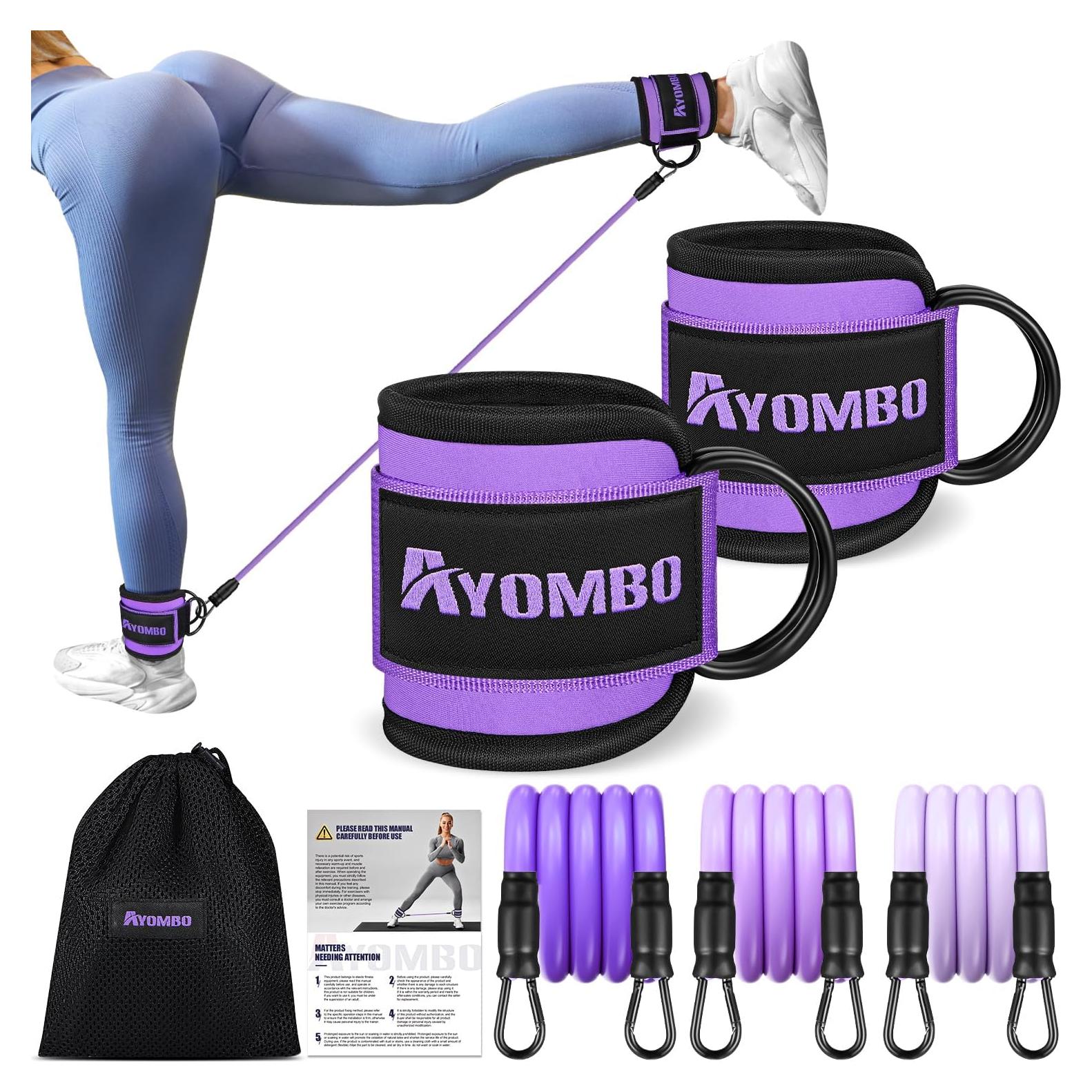 Bandas de Resistencia para Tobillos Ayombo 3 Niveles 4.5-13.6 kg