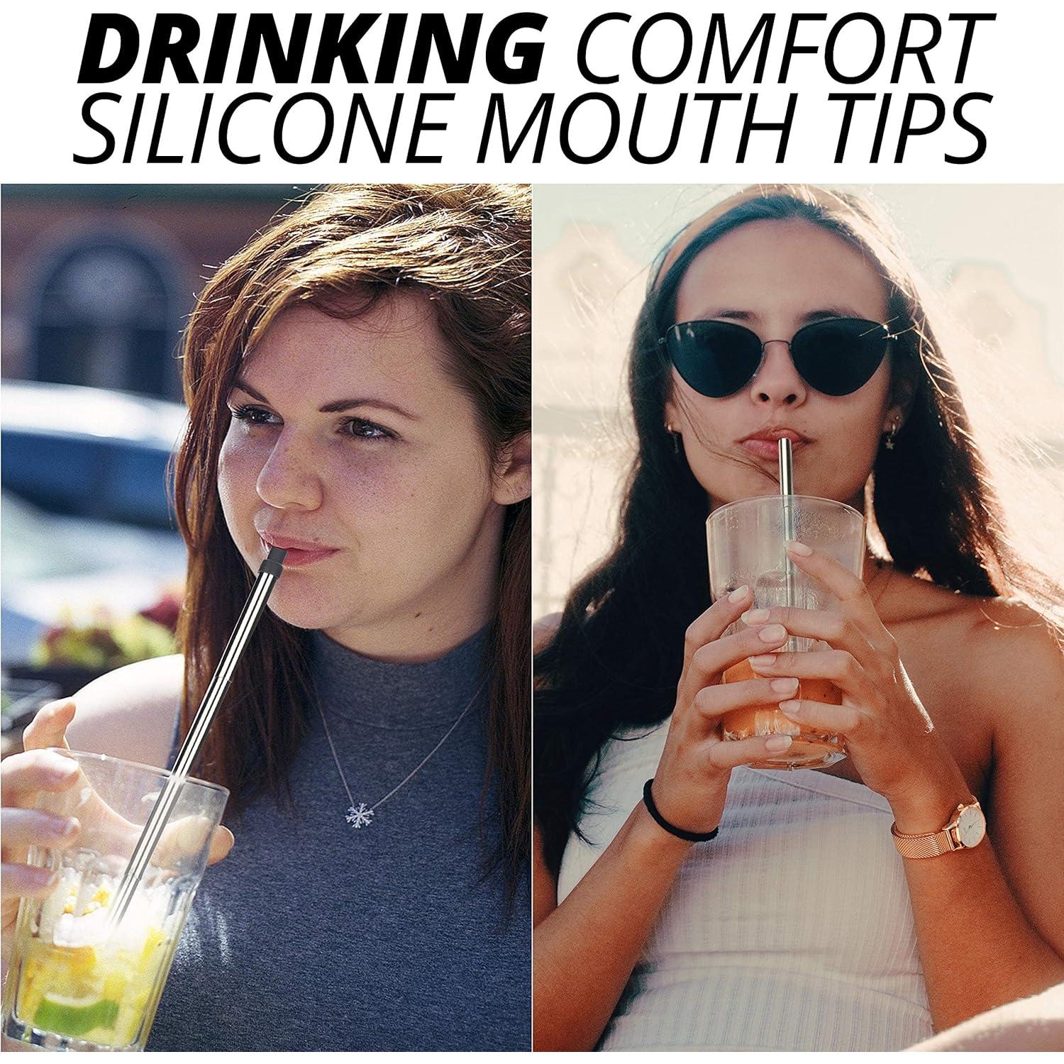 Popotes Reutilizables Plegables Popote Amigable 2 Paquete