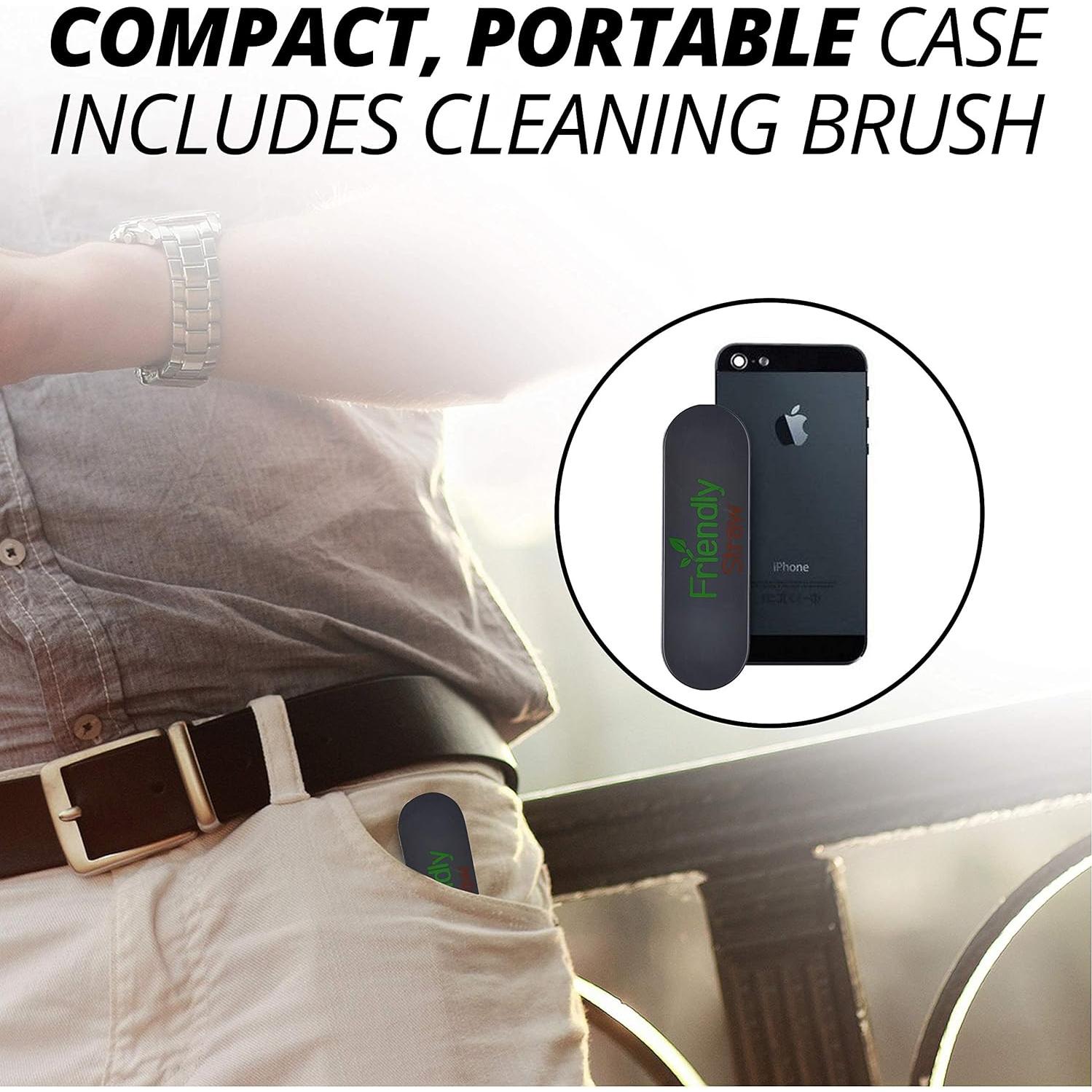 Popotes Reutilizables Plegables Popote Amigable 2 Paquete