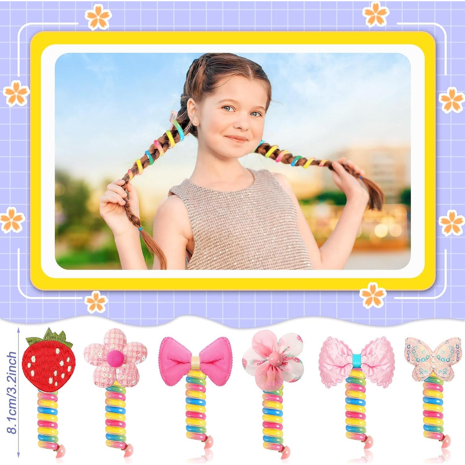 Bandas de Pelo Espirales Coloridas JUNEBRUSHS 6Pcs