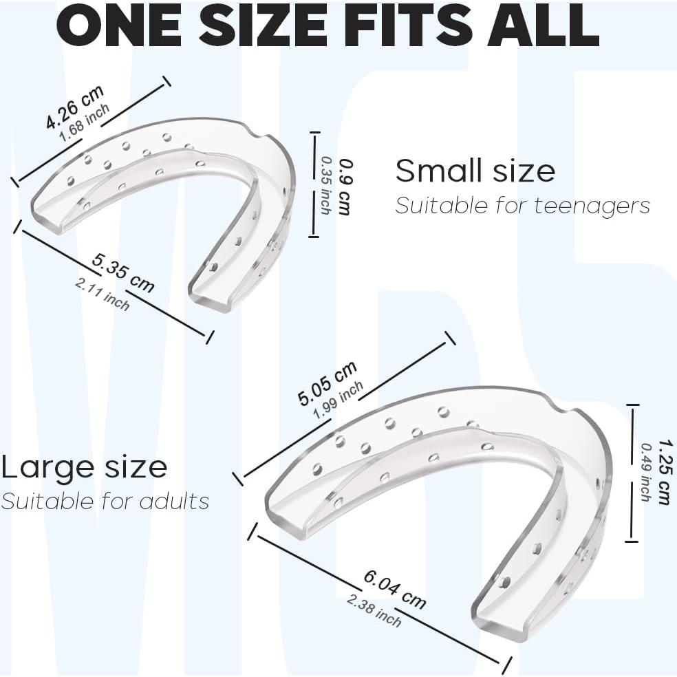 Férula Dental KOHEEL para Bruxismo Nocturno - 2 Grandes y 2 Pequeñas