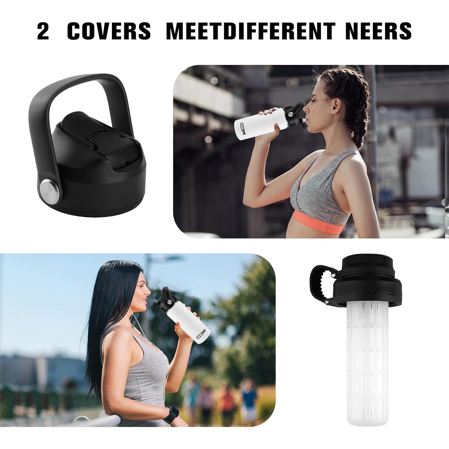 Botella de Agua Aislada Coolpei 532ml con Infusor y Popote