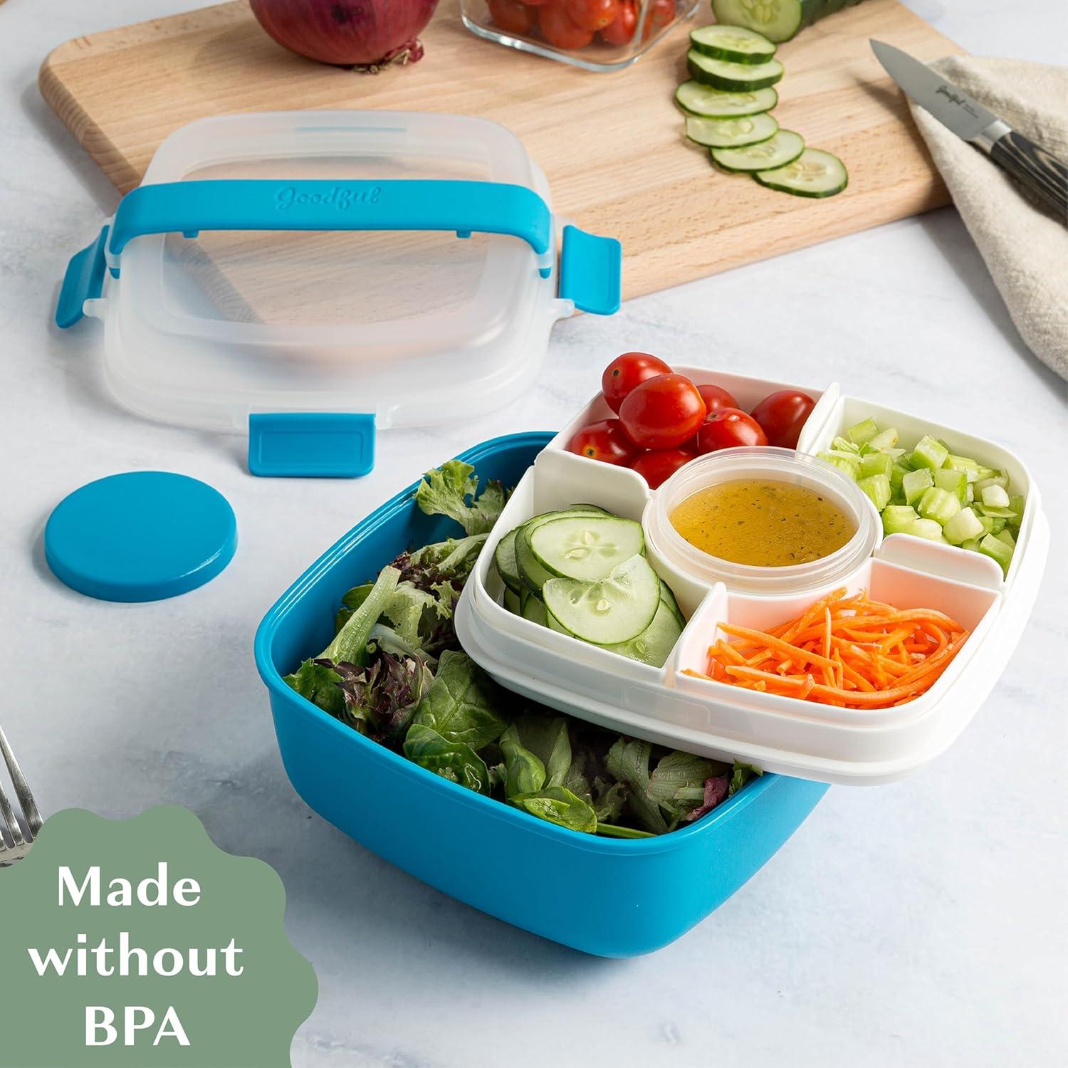 Contenedor de Almuerzo Goodful 1.6L Azul a Prueba de Fugas