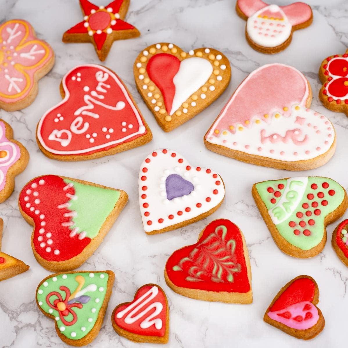 Juego de Cortadores de Galletas Corazón Gtmkina 5 Piezas Acero Inoxidable