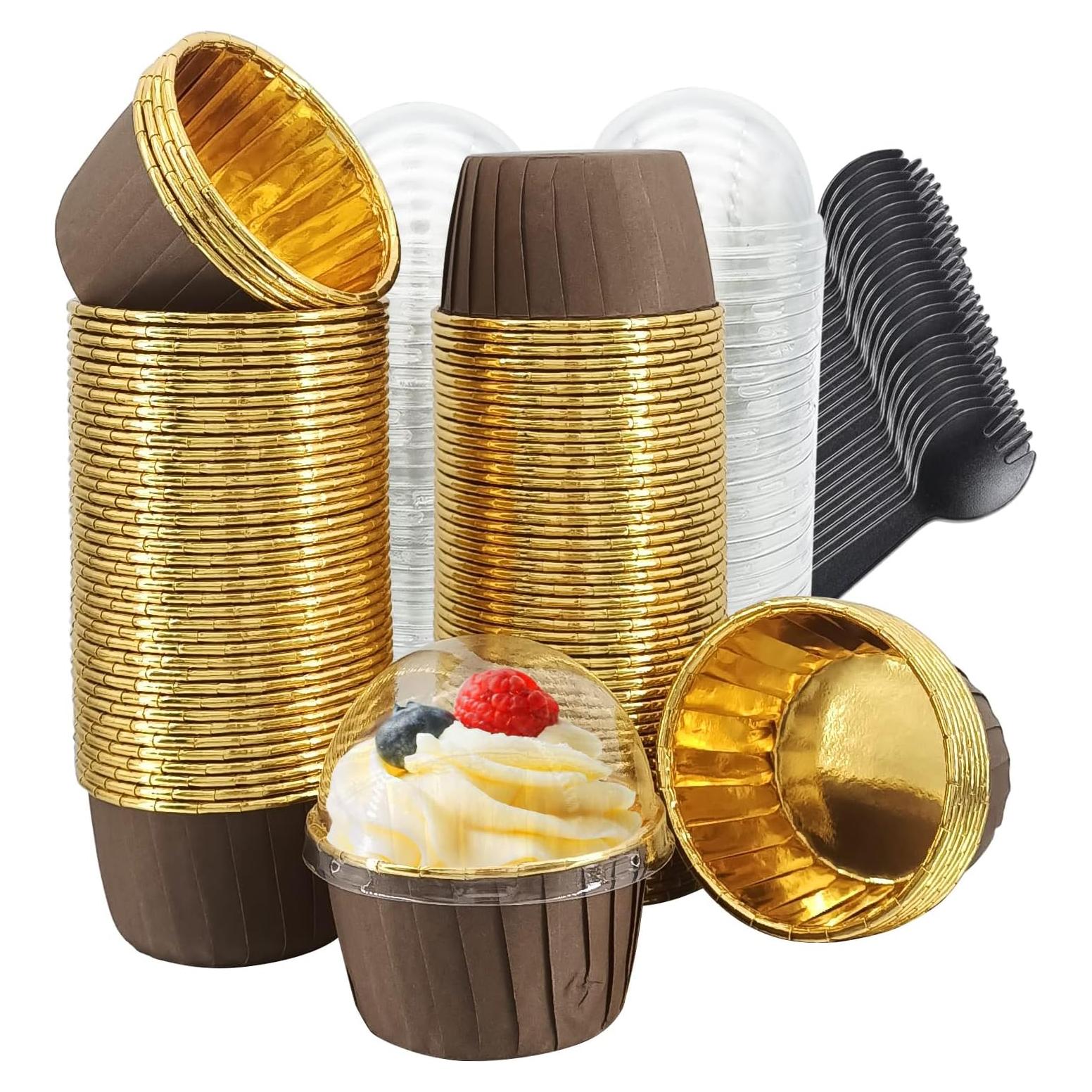 Tazas para Muffin Desechables Aire Libre 3.5oz 100 Paquete