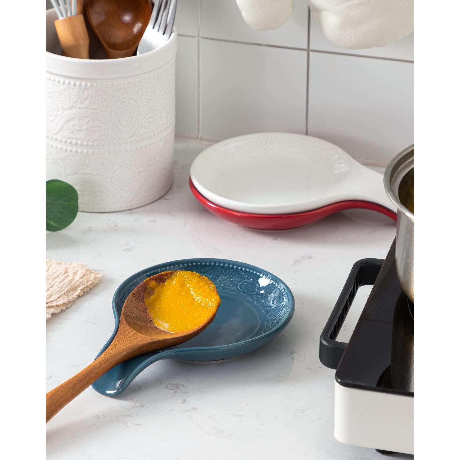 Soporte para Cuchara de Cerámica FE FUN ELEMENTS 19x14 cm