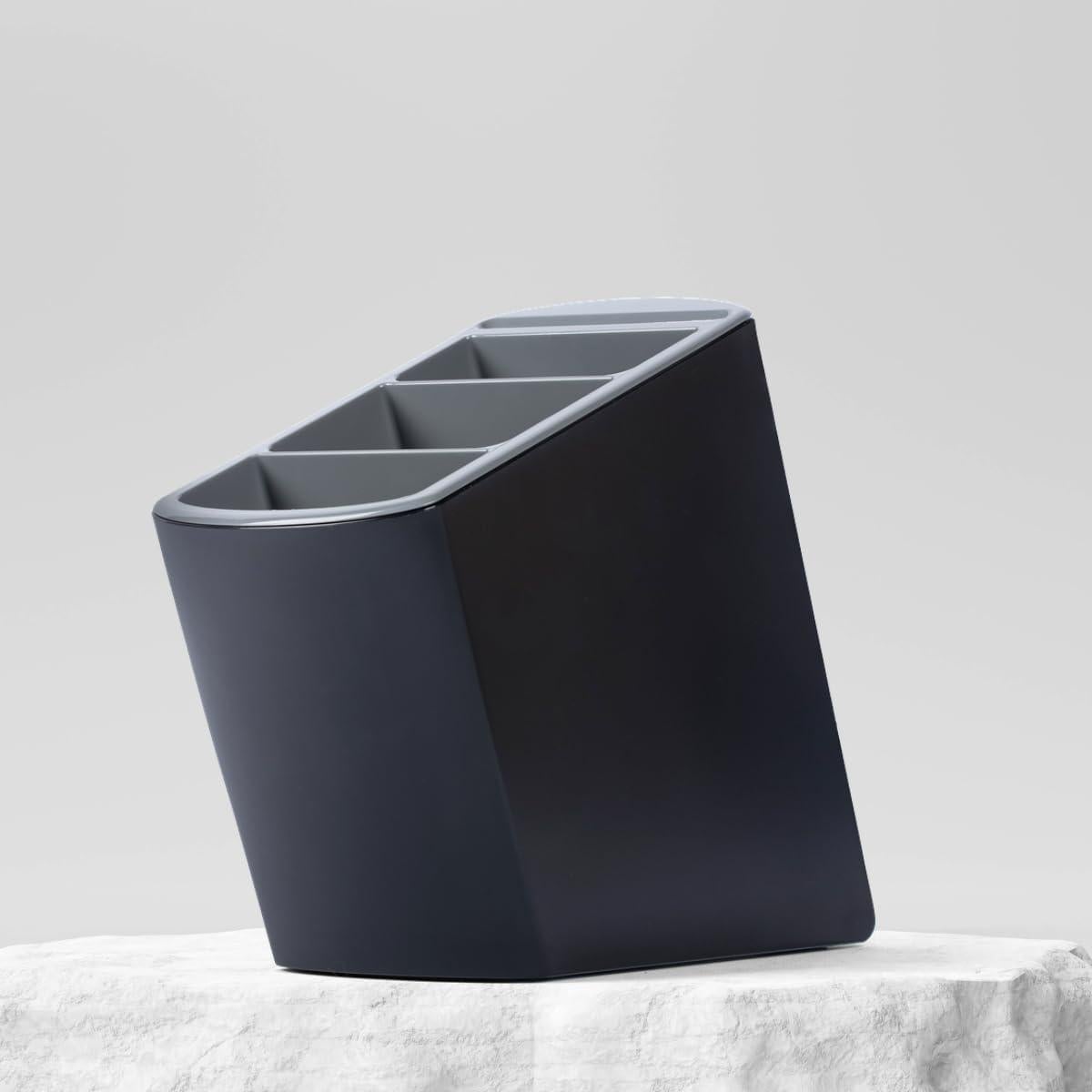 Soporte de Utensilios de Cocina Honed Negro con Reposapucheros