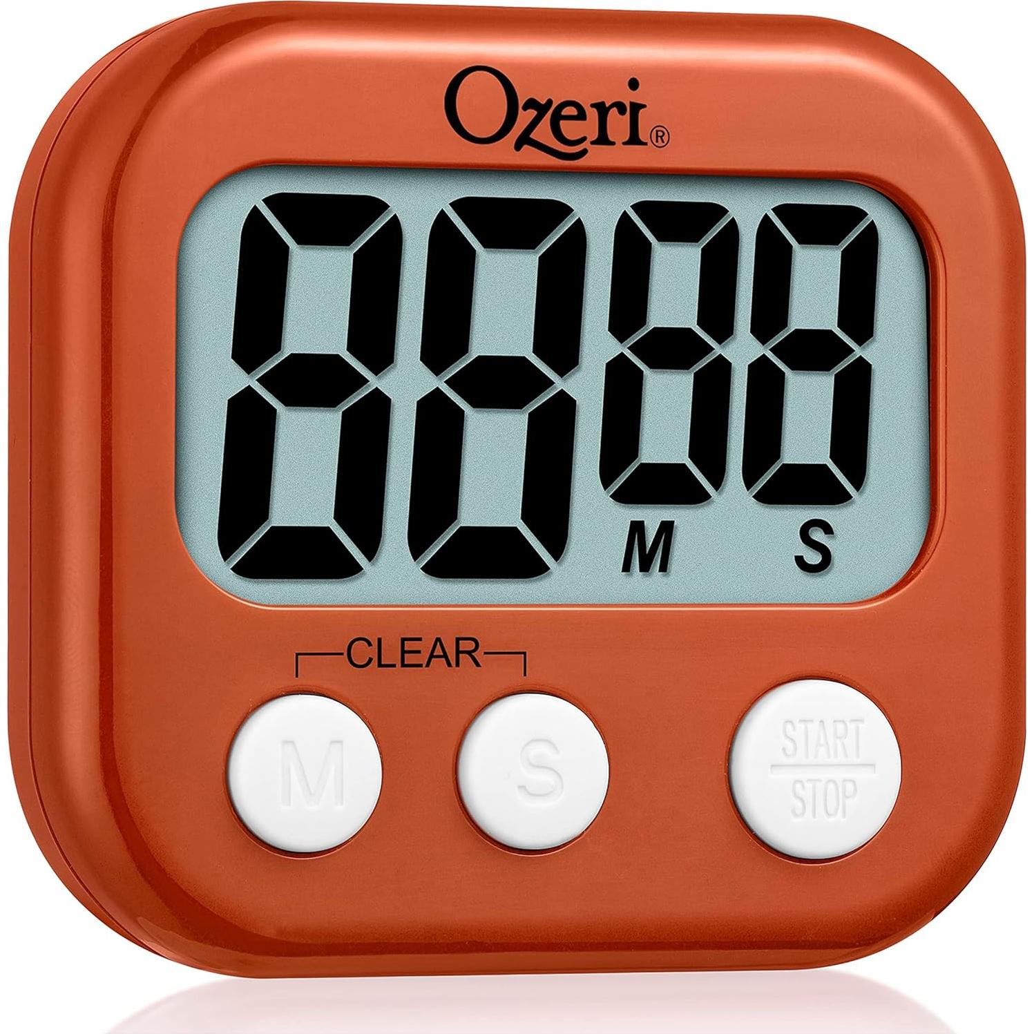 Temporizador de Cocina Ozeri KT1-ORN con Alarma y Pantalla LCD