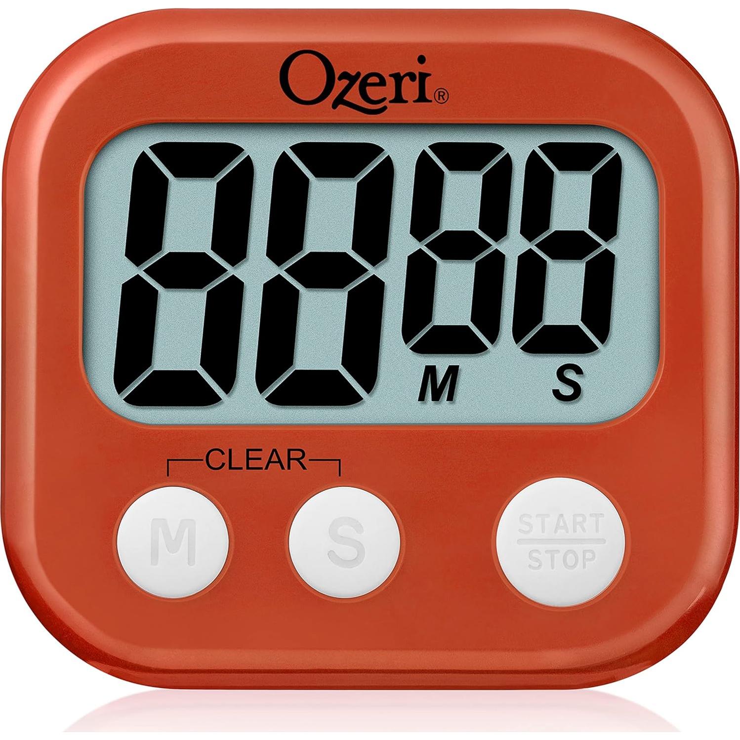 Temporizador de Cocina Ozeri KT1-ORN con Alarma y Pantalla LCD